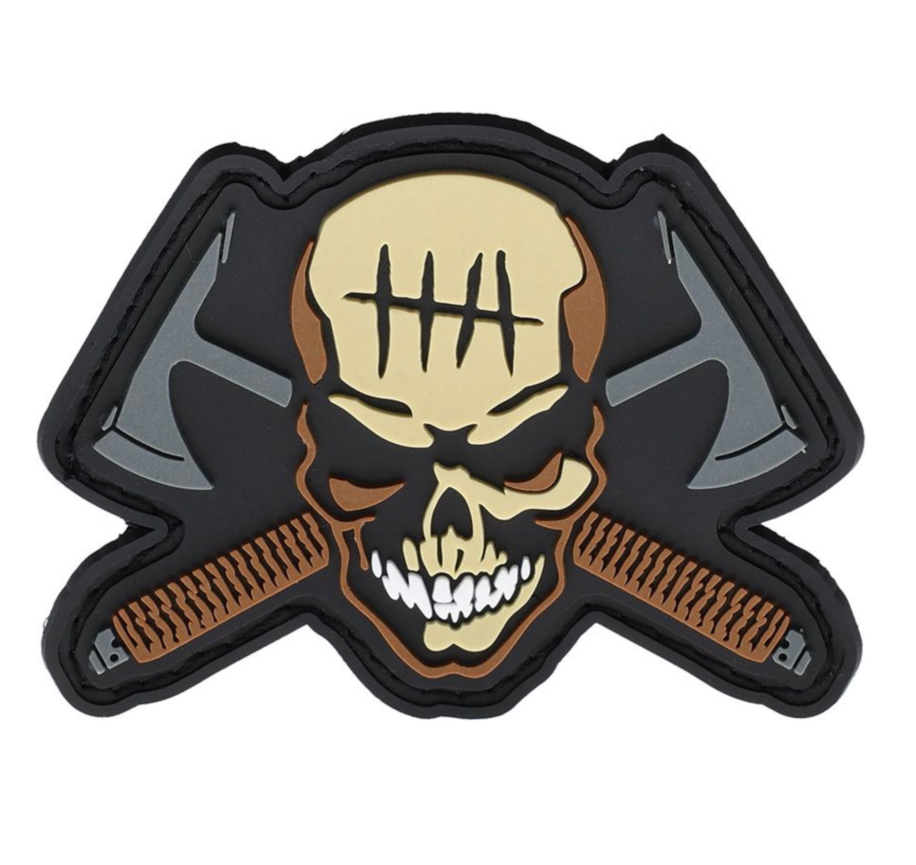 Premium Skull Axe Morale Patch by Halfbreed Blades