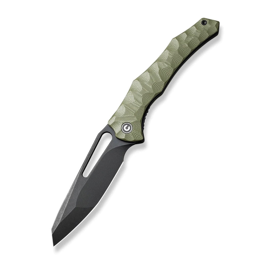 Civivi Spiny Dogfish Premium EDC Knife - OD Green G-10 & Black Stonewash 14C28N