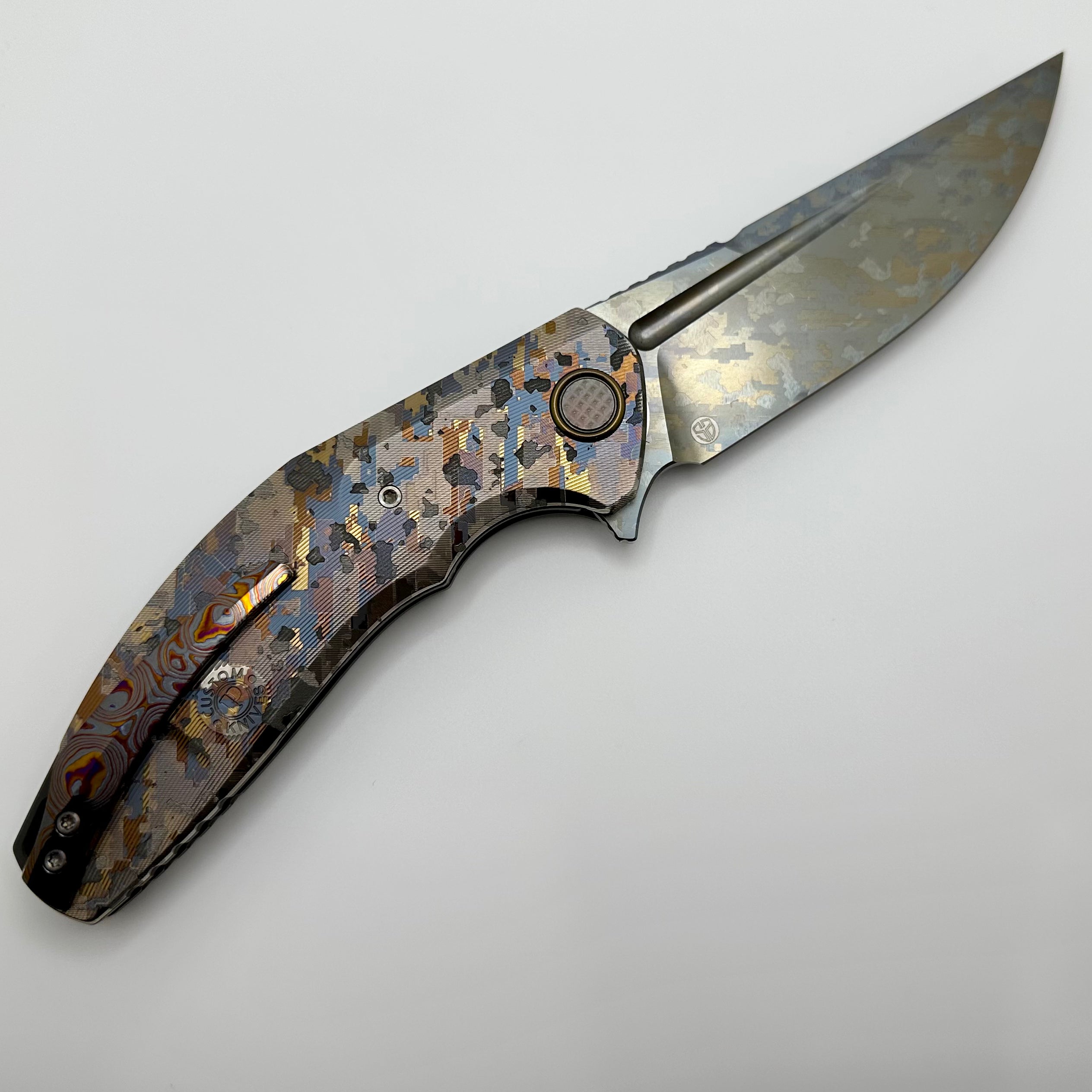 Ultimate Custom Knife Factory ONE OFF Camo Titanium Marauder - Limited Edition