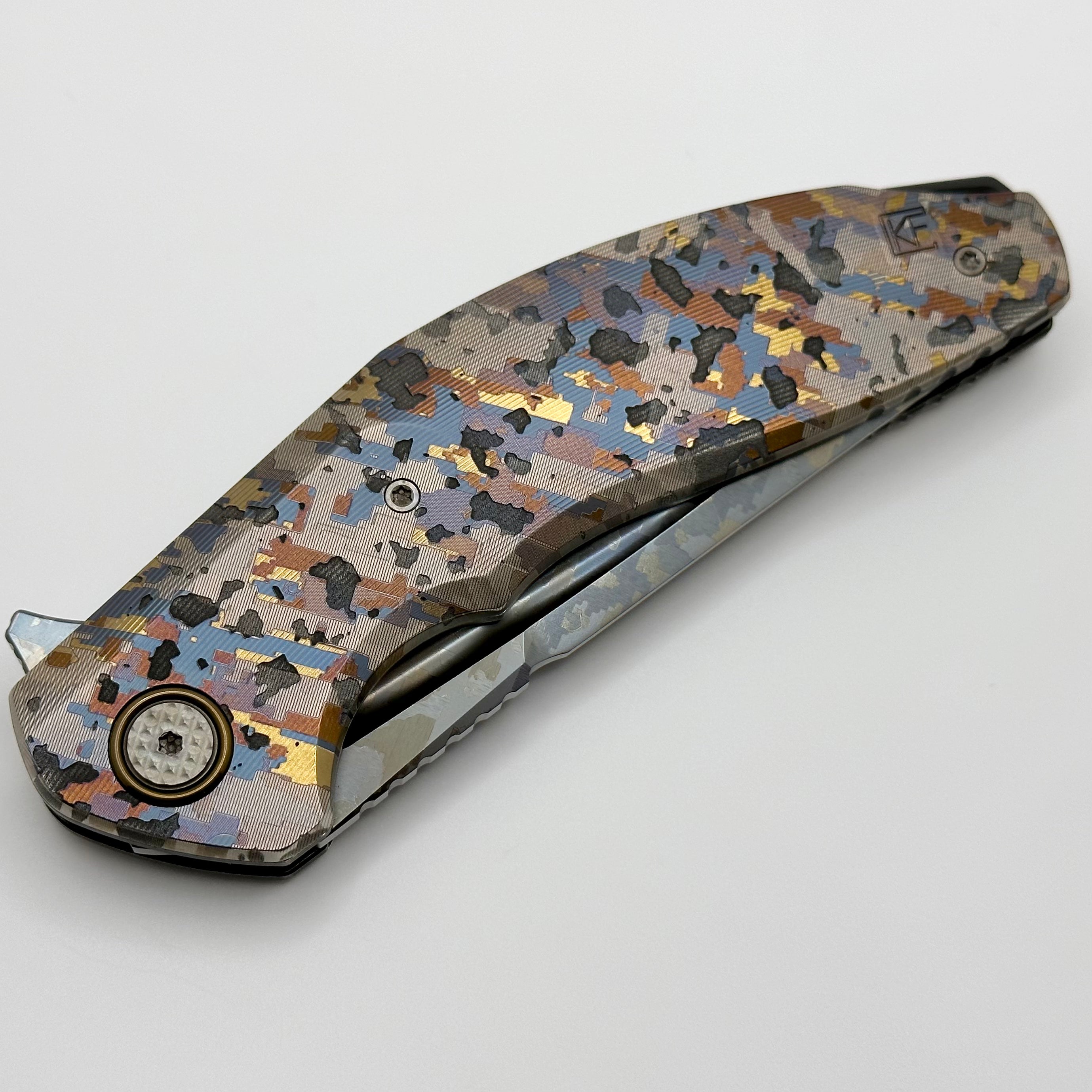 Ultimate Custom Knife Factory ONE OFF Camo Titanium Marauder - Limited Edition