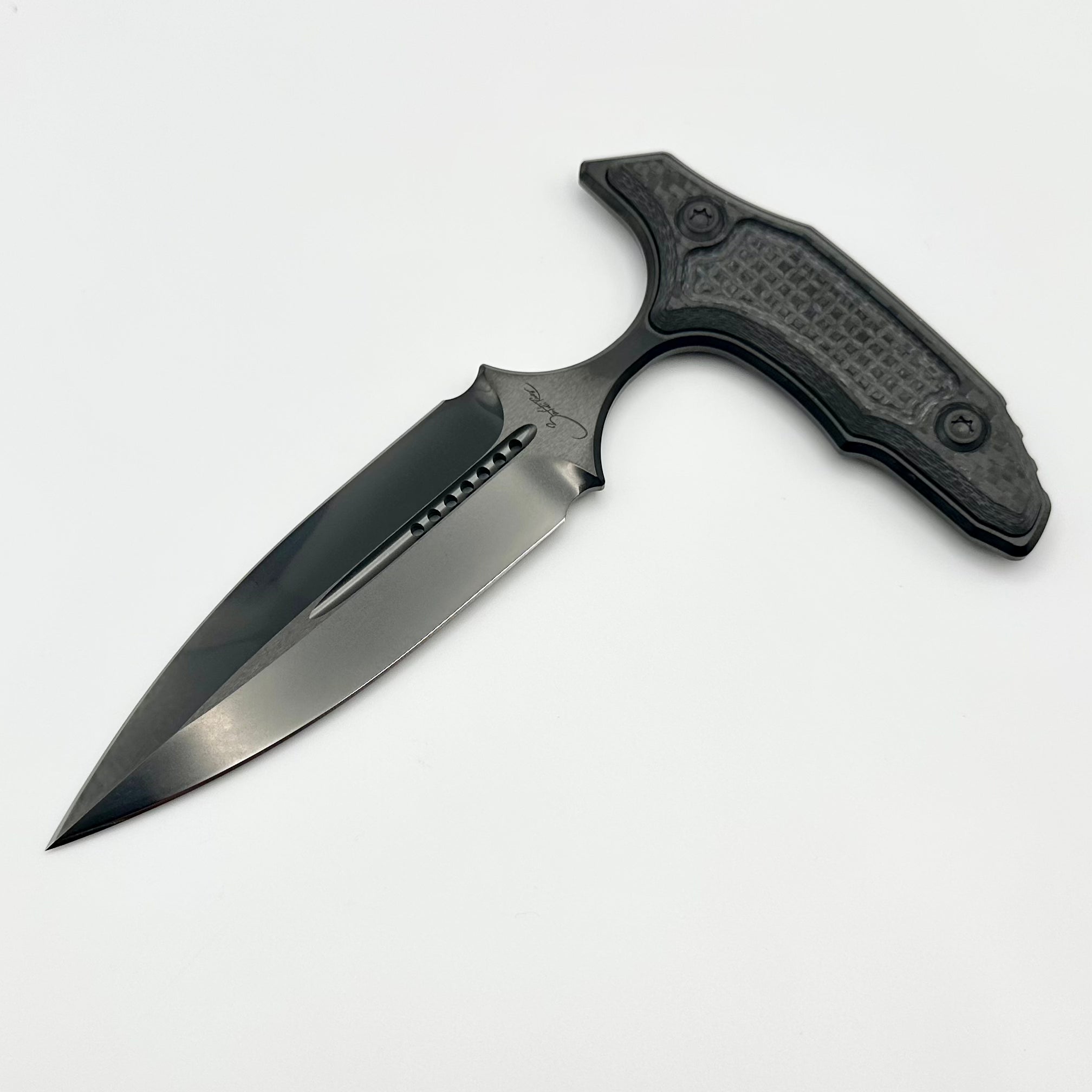 Marfione Custom Hypnotic Knife - Premium M390 Blade & Carbon Fiber Handle