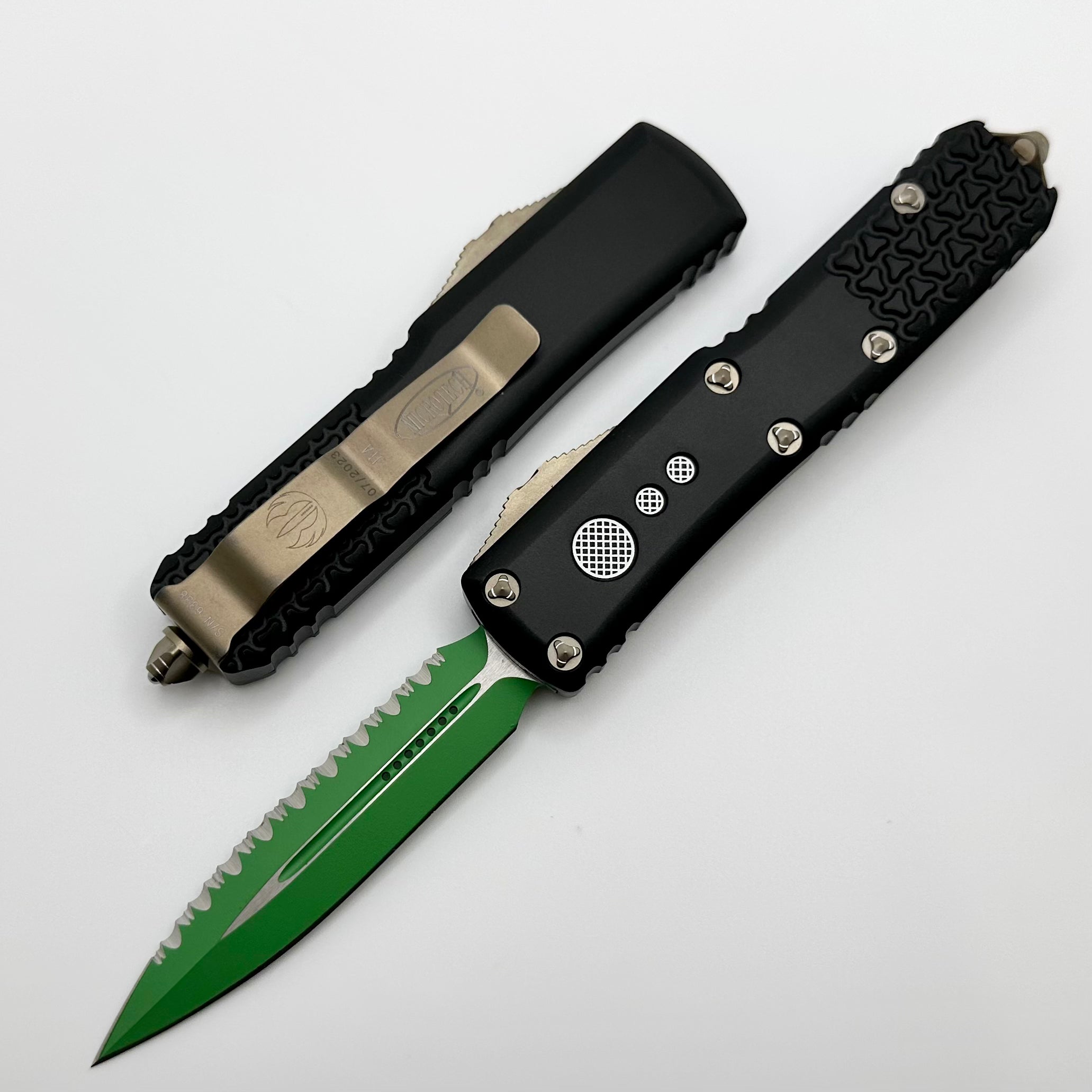 Microtech UTX-85 Jedi Master Signature Series - Premium Serrated EDC Knife