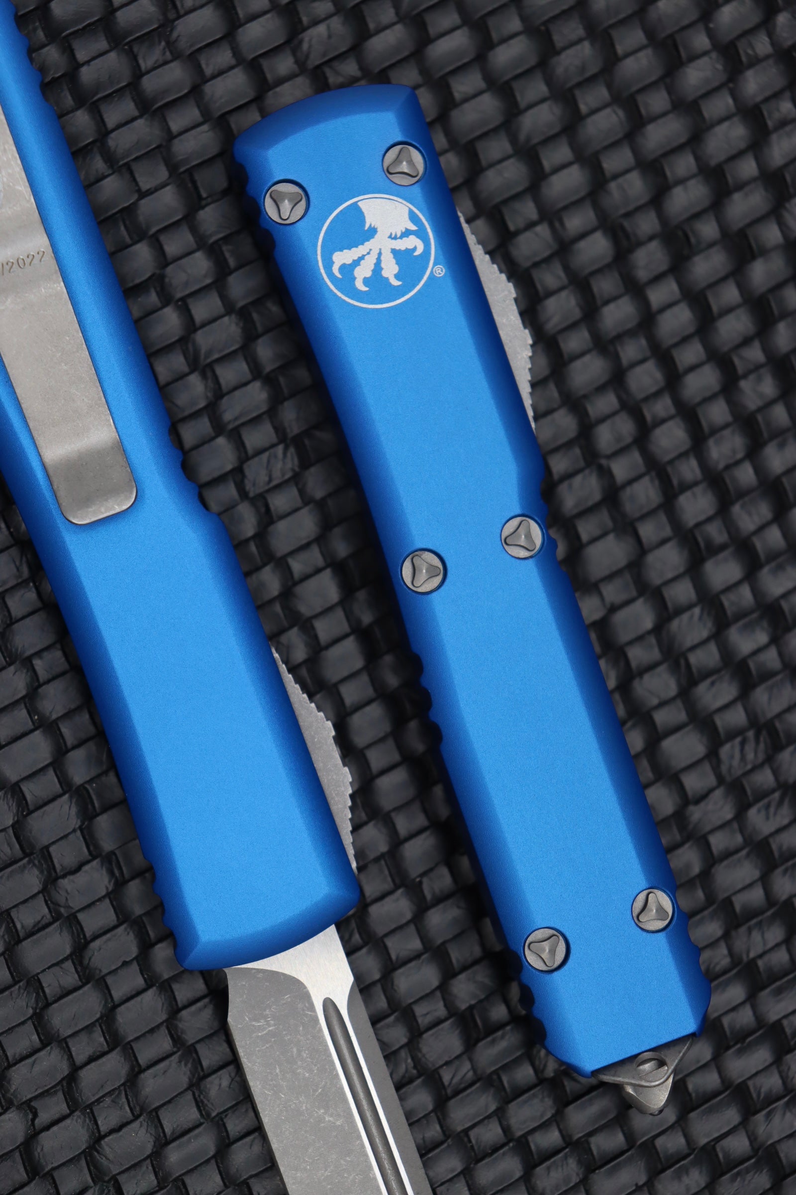 Microtech Ultratech Premium Apocalyptic Blue OTF Knife