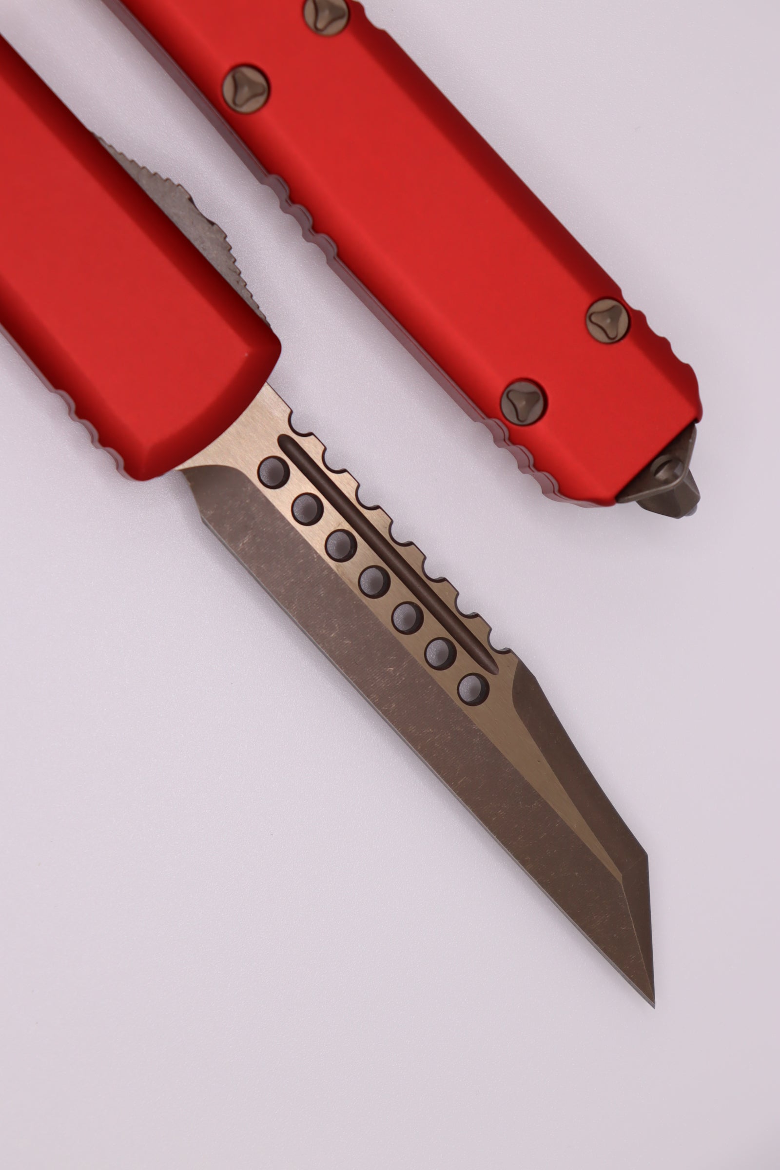 Microtech Ultratech Warhound Apocalyptic Premium Tactical Knife - Red Edition