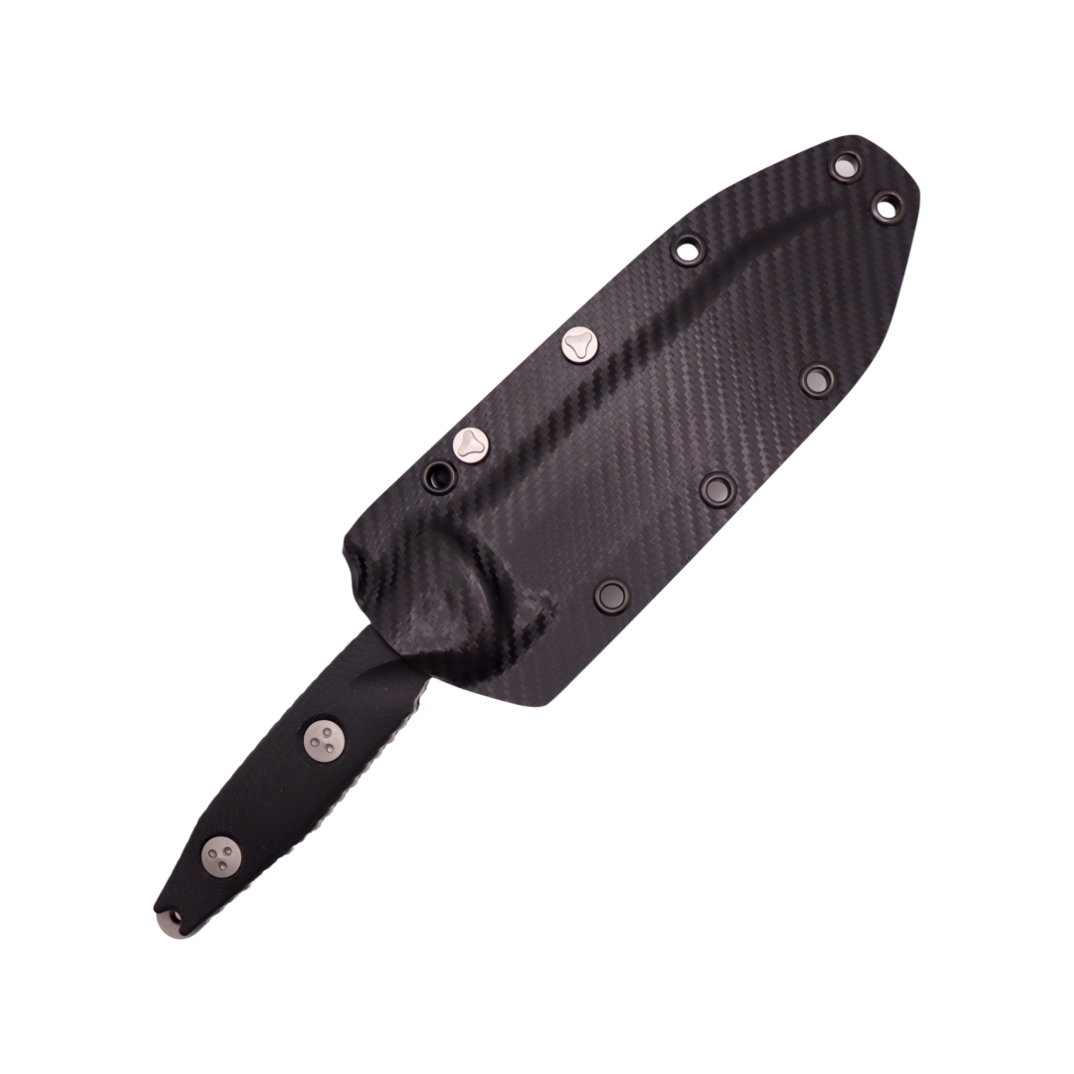 Microtech Socom Alpha Tanto Apocalyptic Tactical Knife - Premium Fixed Blade with Partial Serration