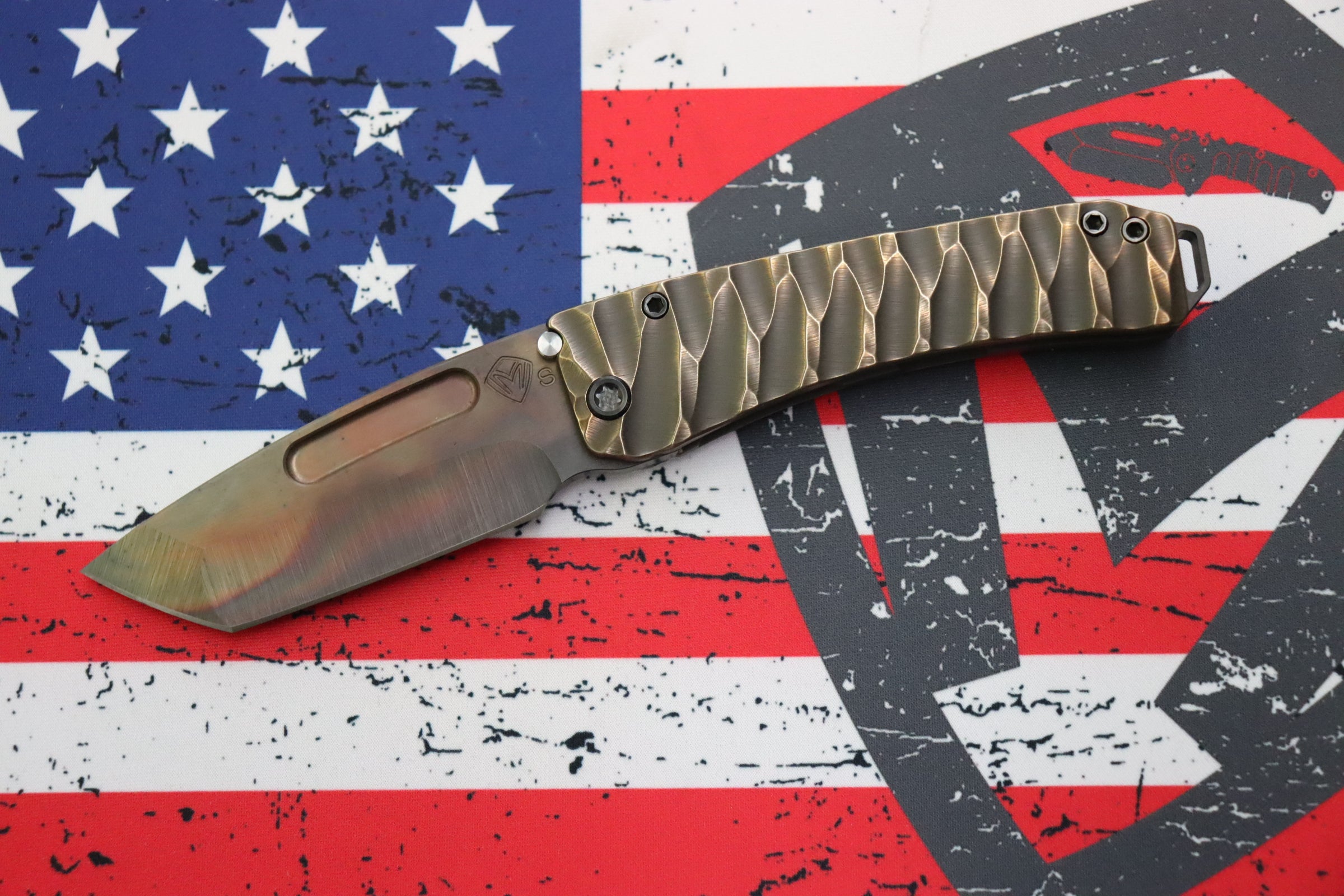 Medford Midi Marauder Vulcan S35 Tanto Knife - Premium EDC with PVD Hardware & Sculpted Handles