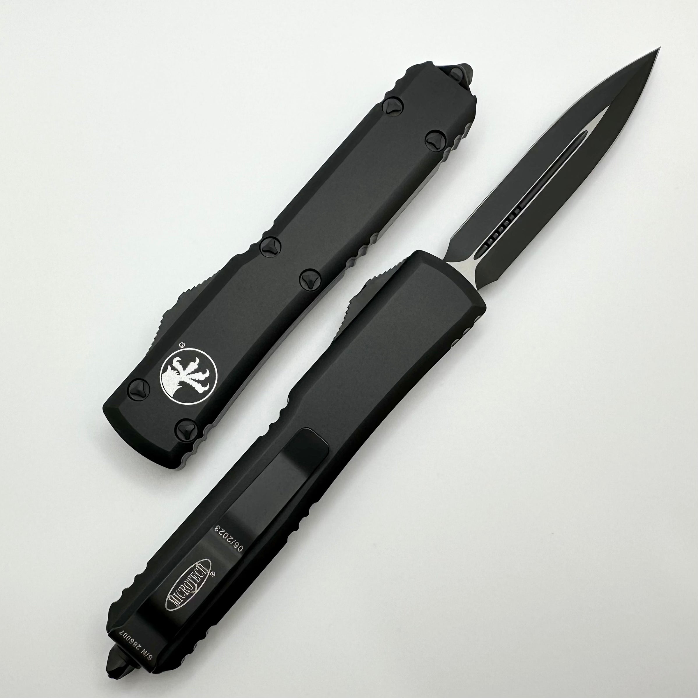 Microtech Ultratech Tactical OTF Knife - Premium Double Edge Black