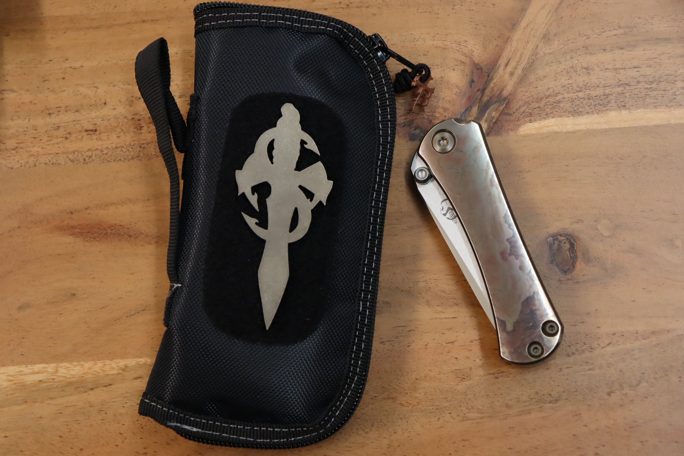 Premium Marfione x Borka Blades SBTF Collaboration Knife - Diamond Polished M390 Blade & Bloodwash Scales