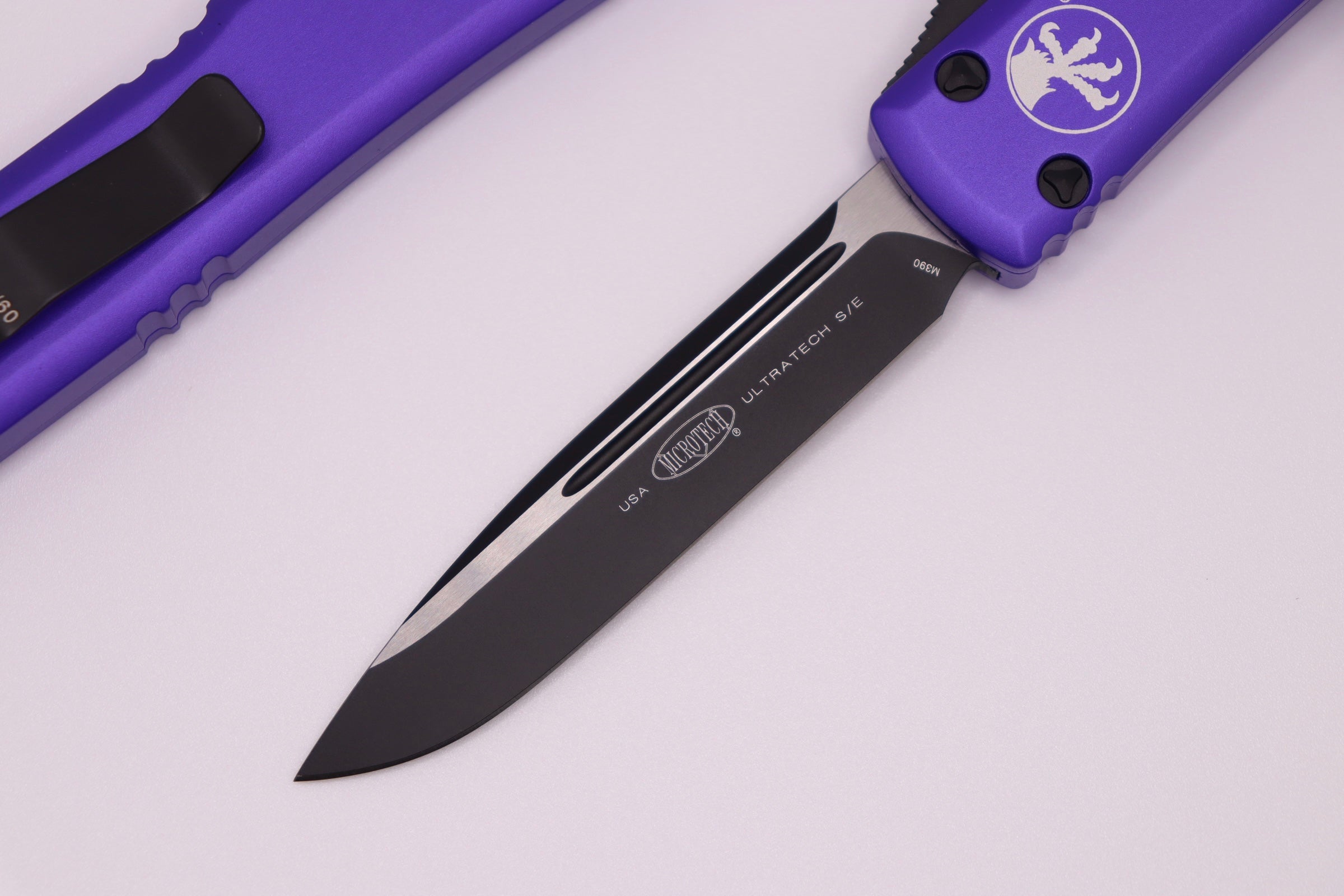 Premium Microtech Ultratech OTF Knife - Purple Standard Edition