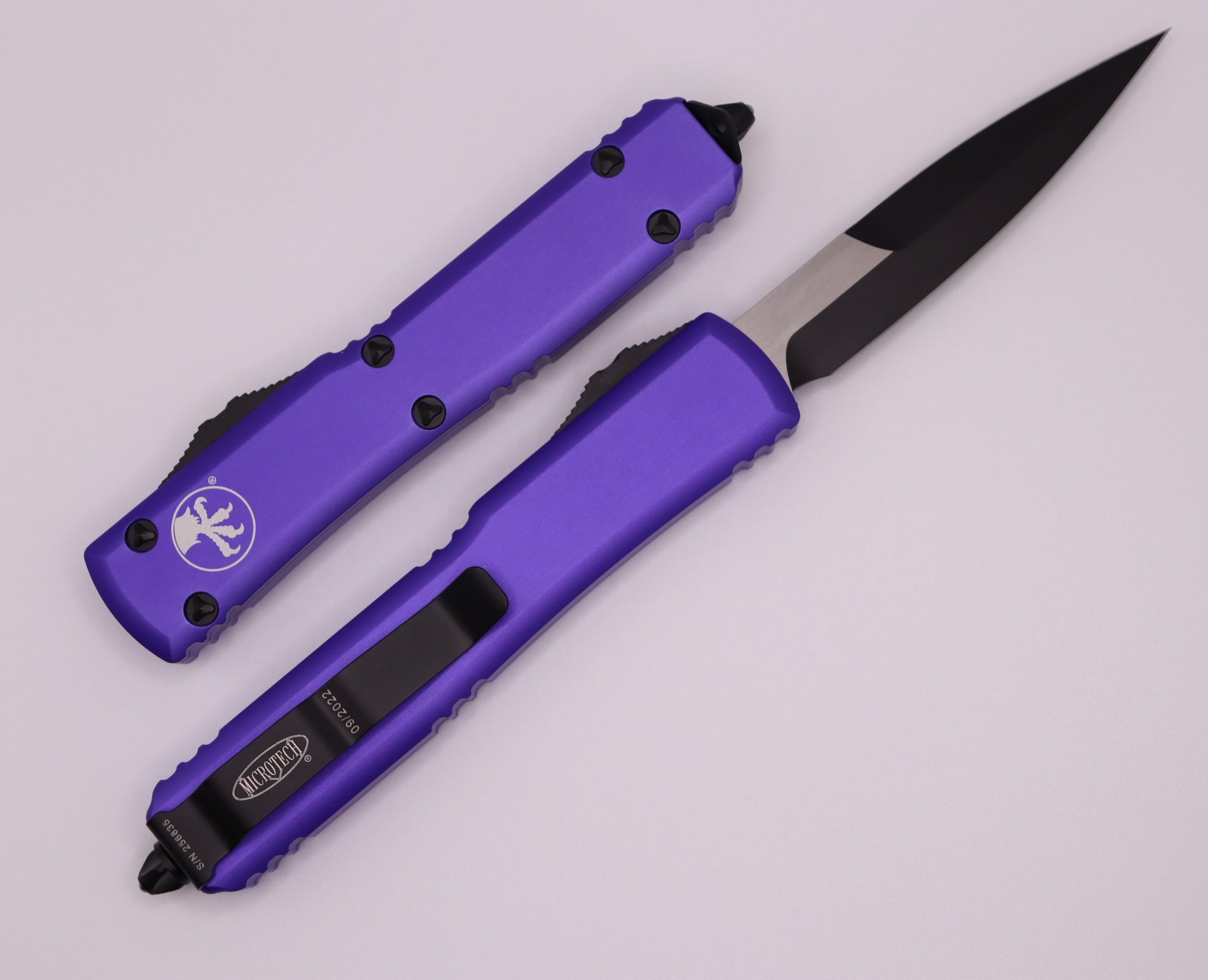 Premium Microtech Ultratech Bayonet Knife - Purple Standard Edition