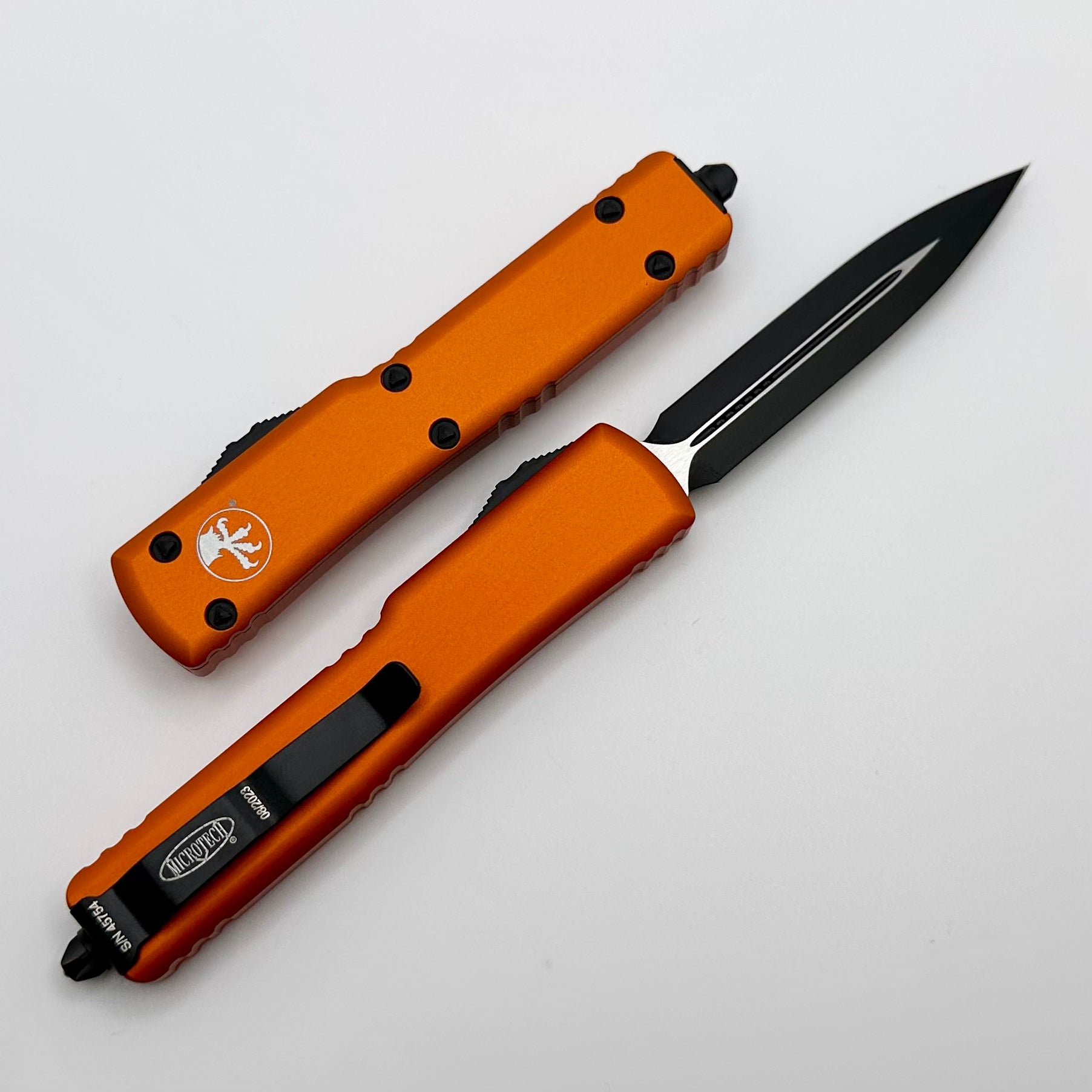 Microtech UTX-70 Premium Tactical Knife - Black & Orange Edition