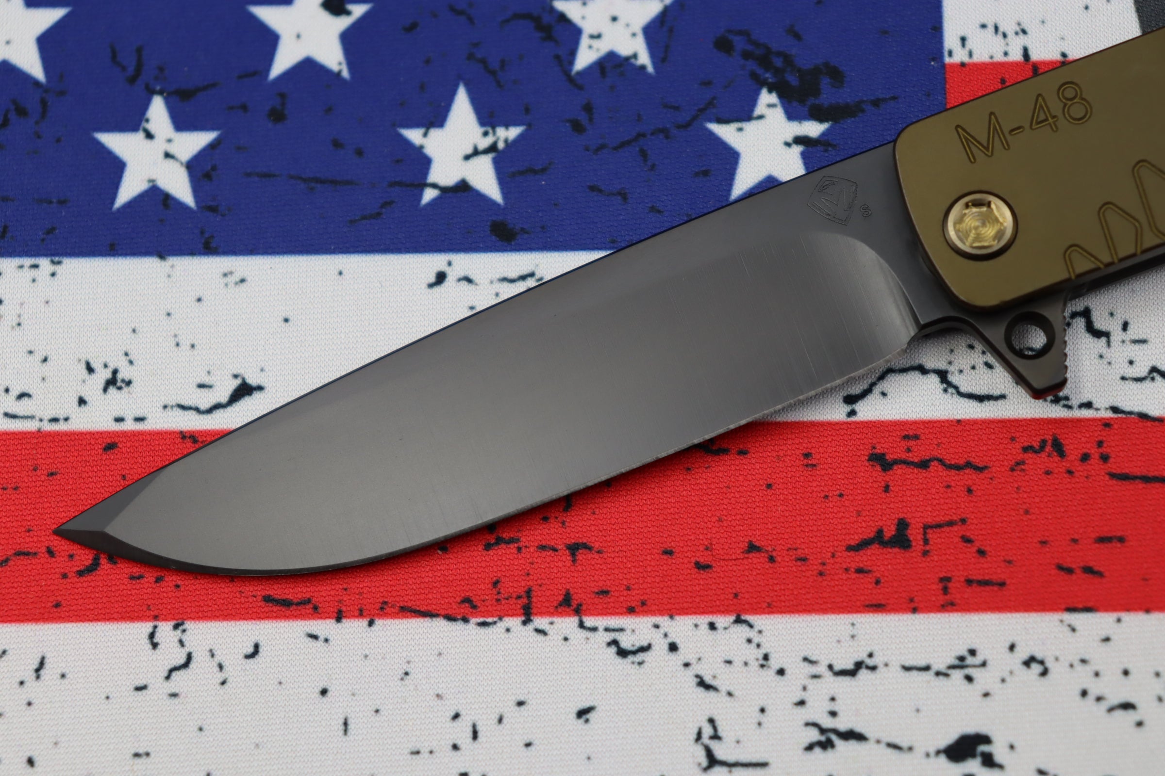 Medford M-48 Mustard Green Tactical Knife - Premium Aluminum Handle with PVD Coating & S35VN Blade