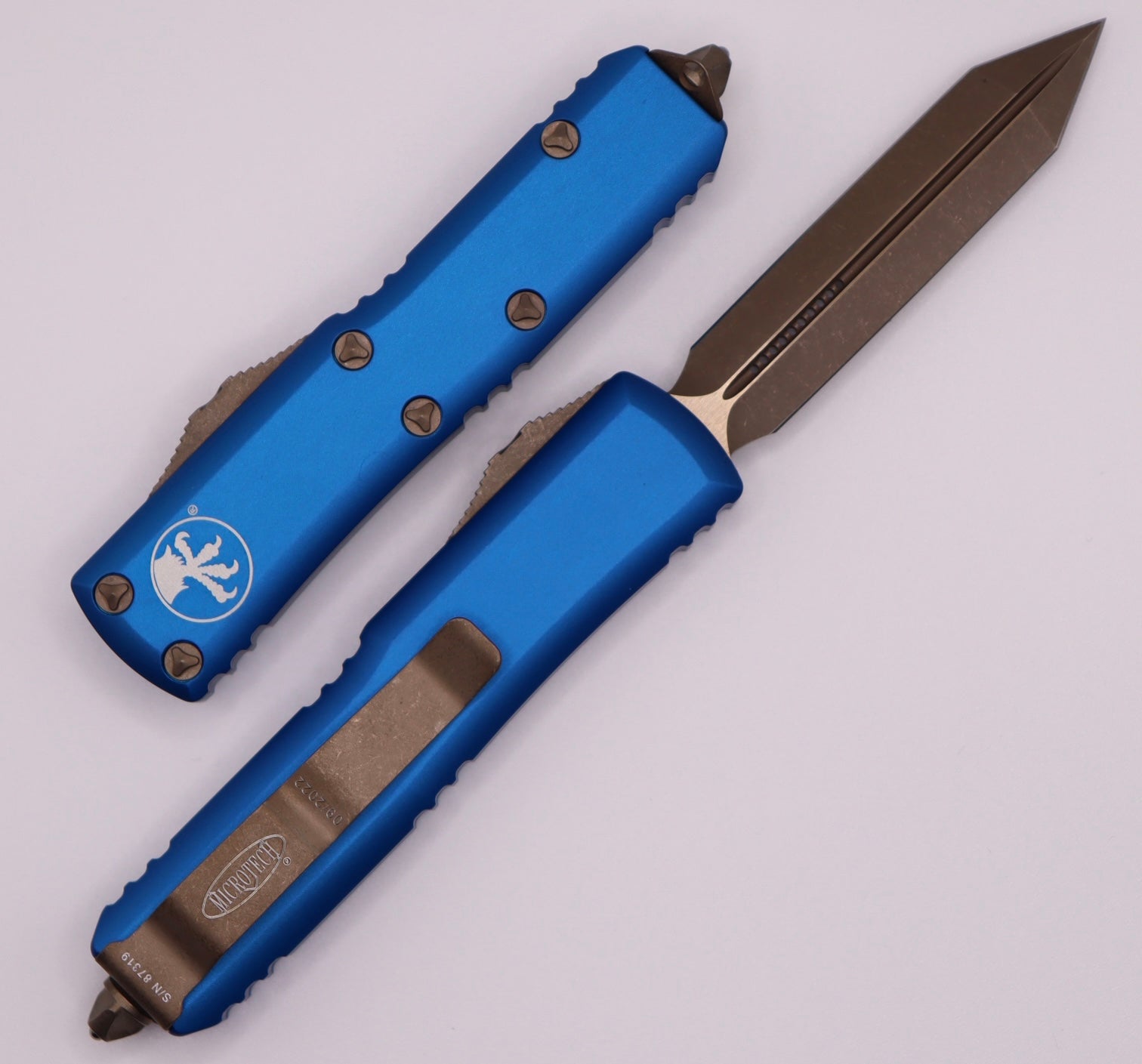 Microtech UTX-85 Spartan Apocalyptic Bronze EDC Knife