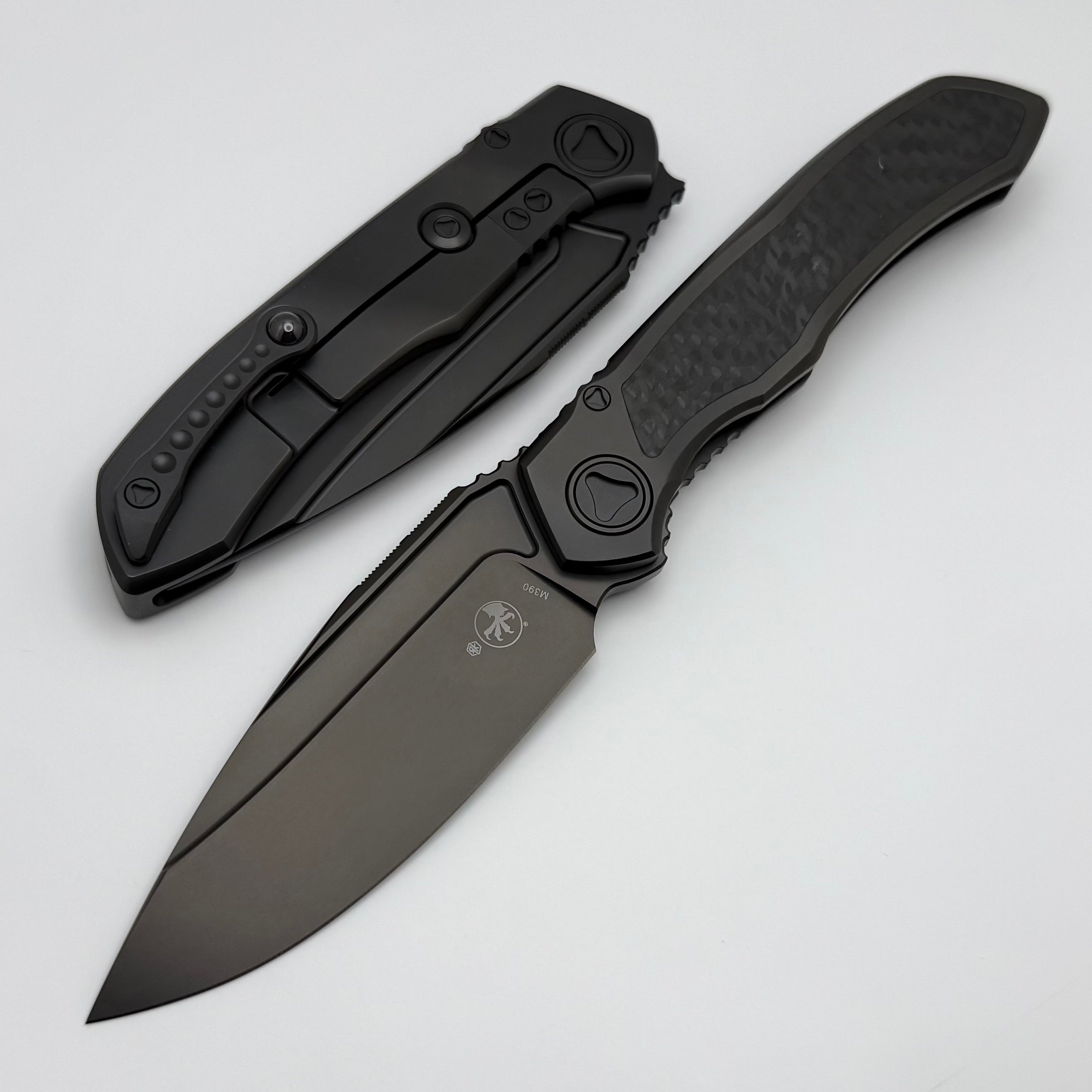 Premium Microtech ANAX Titanium DLC & Carbon Fiber Folding Knife