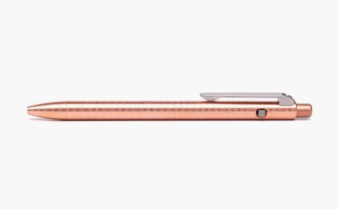 Premium Tactile Turn Slim Copper Click Pen - Compact & Elegant