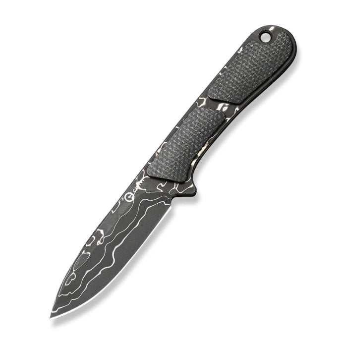 Premium Civivi Mini Elementum Damascus Fixed Blade Knife with Micarta Handle