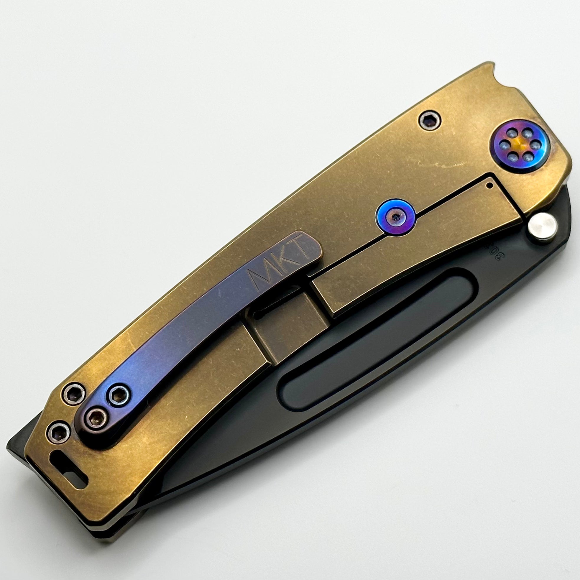 Medford Marauder H 'We The People' Edition - Premium Bronze Handles with Flamed Hardware & S45VN PVD Tanto Blade