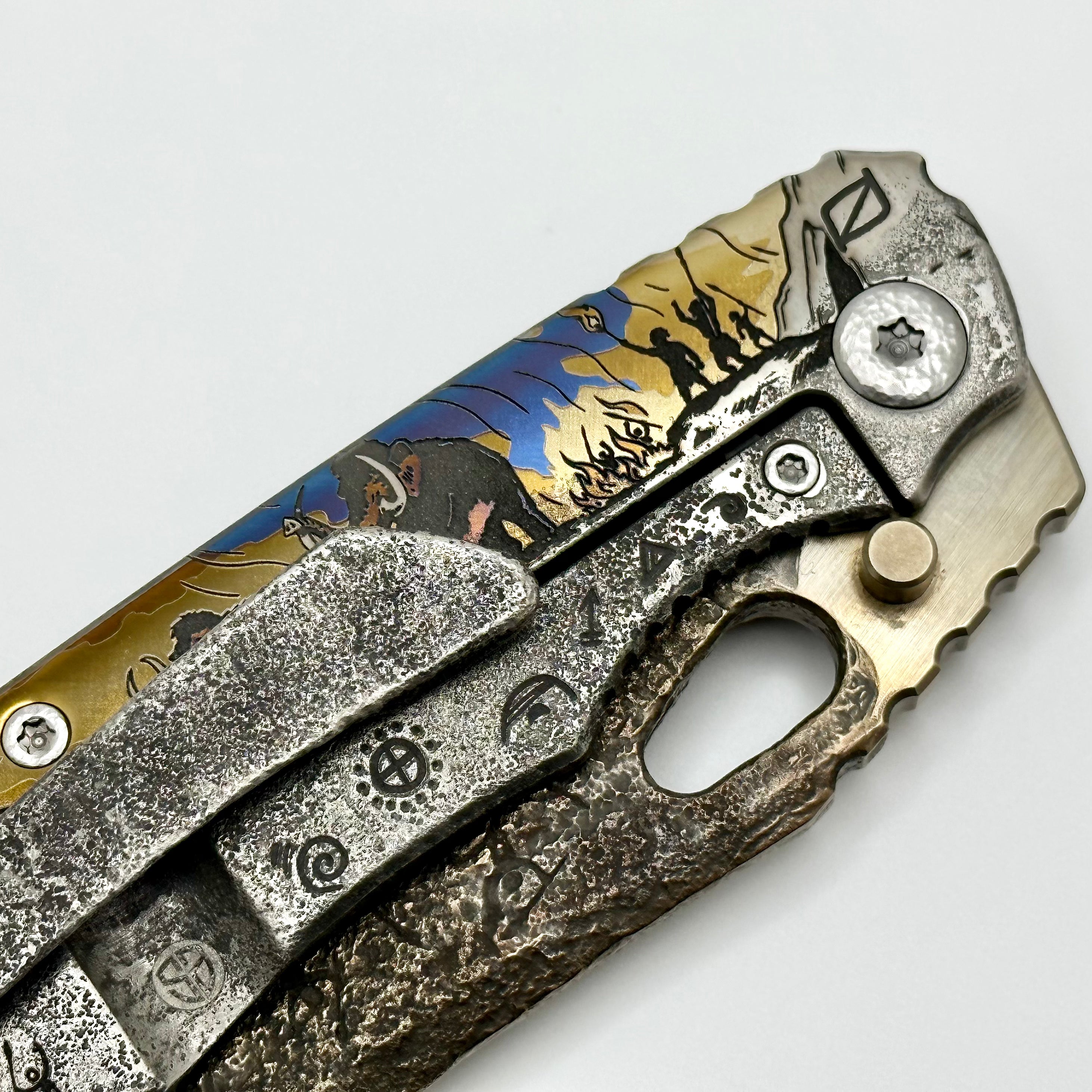 Premium Custom Knife Factory Evo 3.0C ONE OFF Woolly Mammoth - Ultimate Collectible