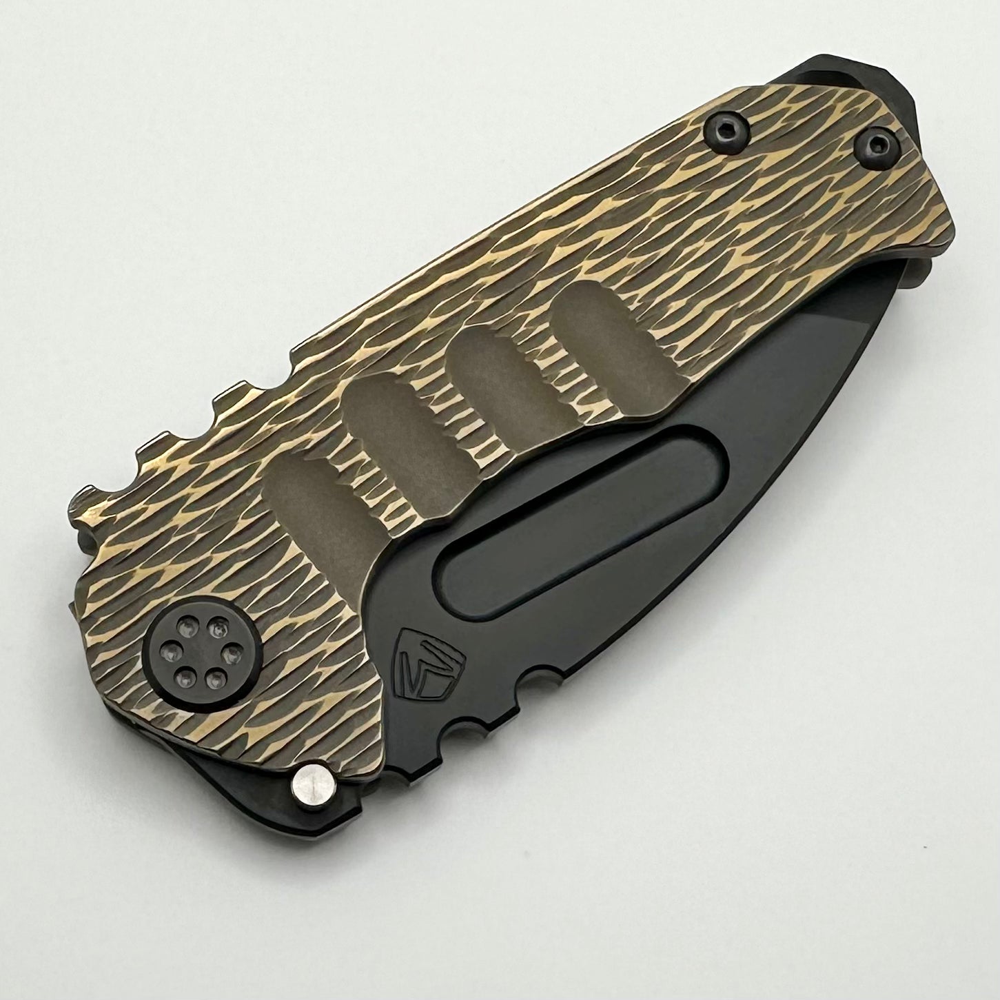 Medford Praetorian Genesis Tanto Knife - Premium S45VN Blade with Bronze Dragon Skin Handles