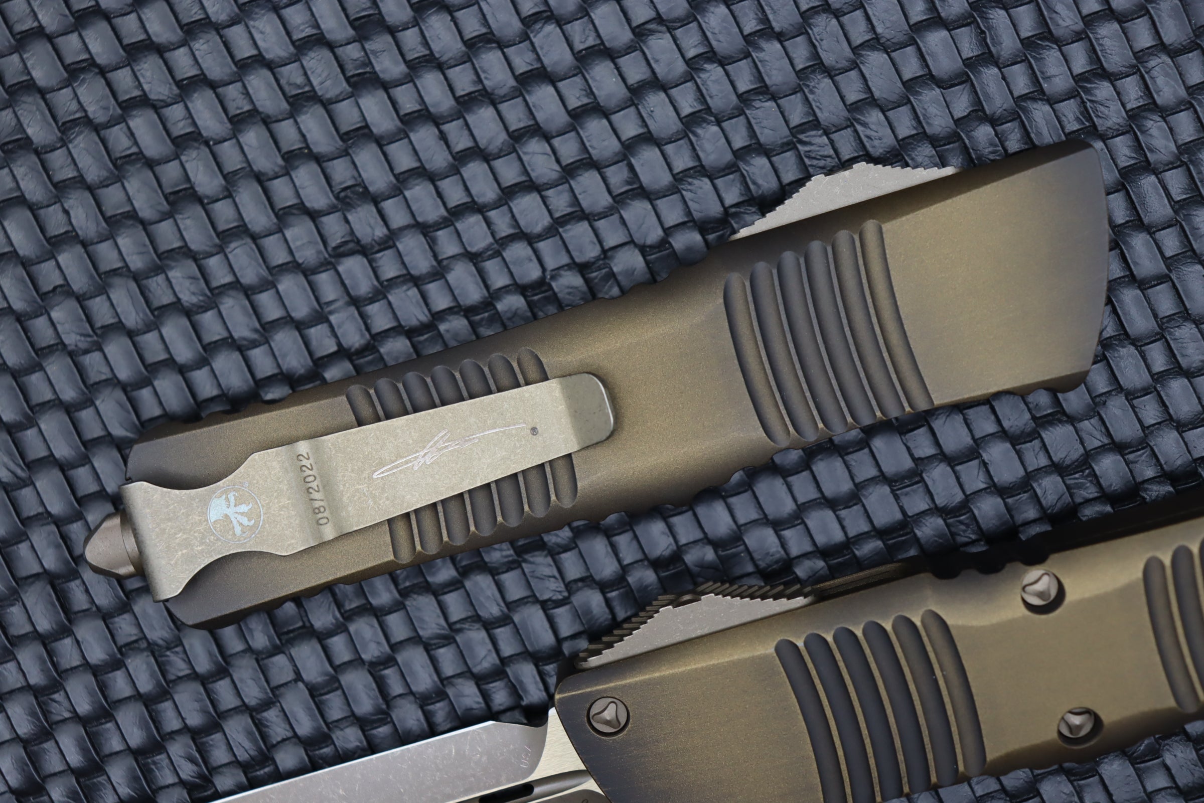 Premium Microtech Combat Troodon Antique Bronze Double Edge Knife - Ultimate Tactical EDC