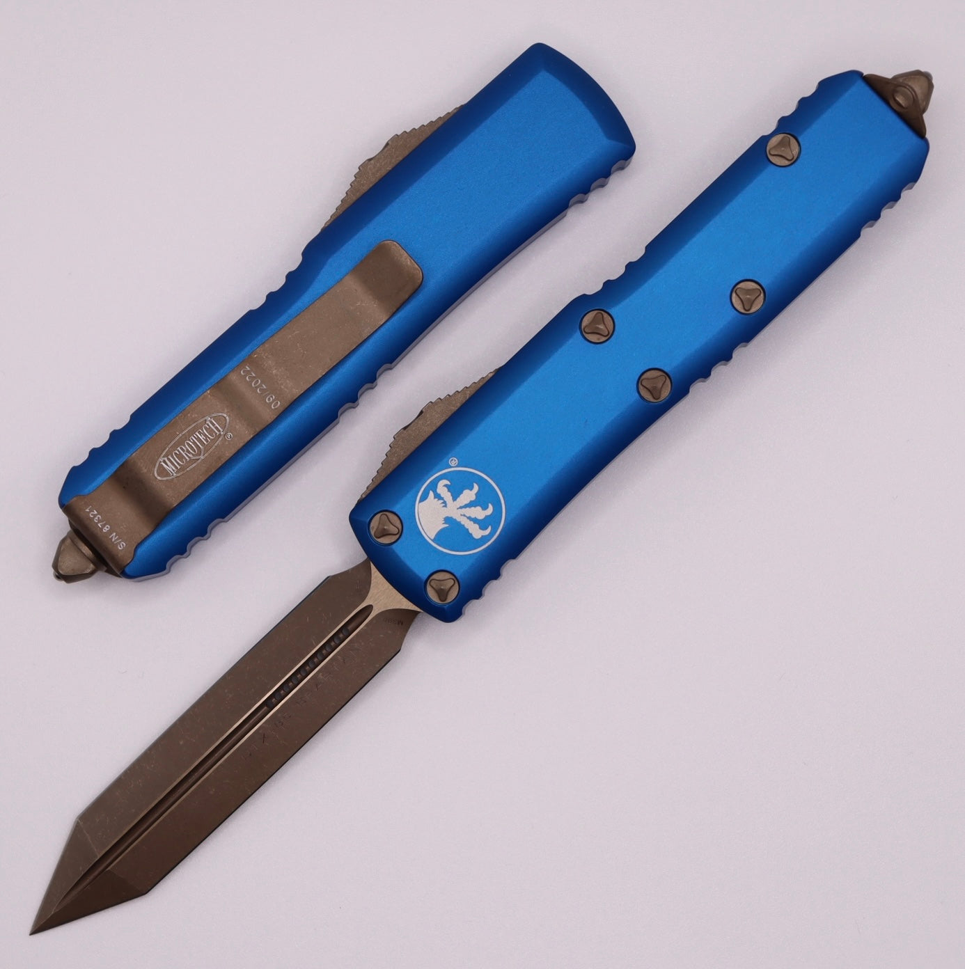 Microtech UTX-85 Spartan Apocalyptic Bronze EDC Knife