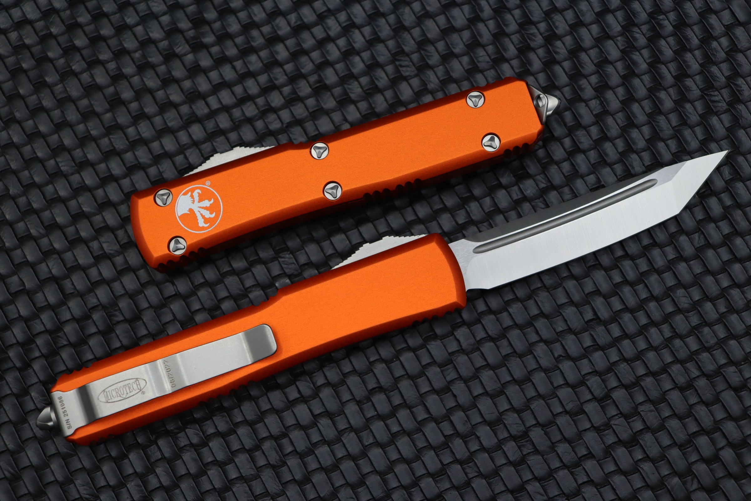 Microtech Ultratech Tanto Satin Standard & Orange 123-4OR - Premium Tactical Knife