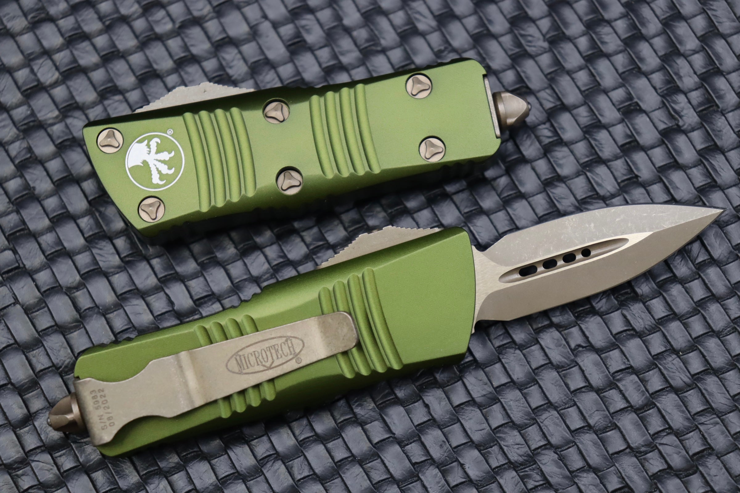 Premium Microtech Troodon Mini D/E Bronze Apocalyptic & OD Green – Ultimate Everyday Carry