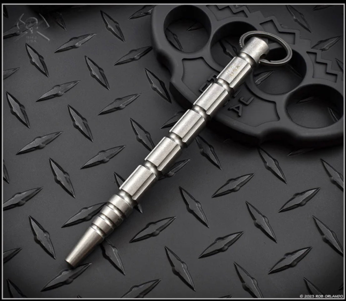 Ultimate RMJ Tactical Titanium Kubotan - Premium Self-Defense Keychain