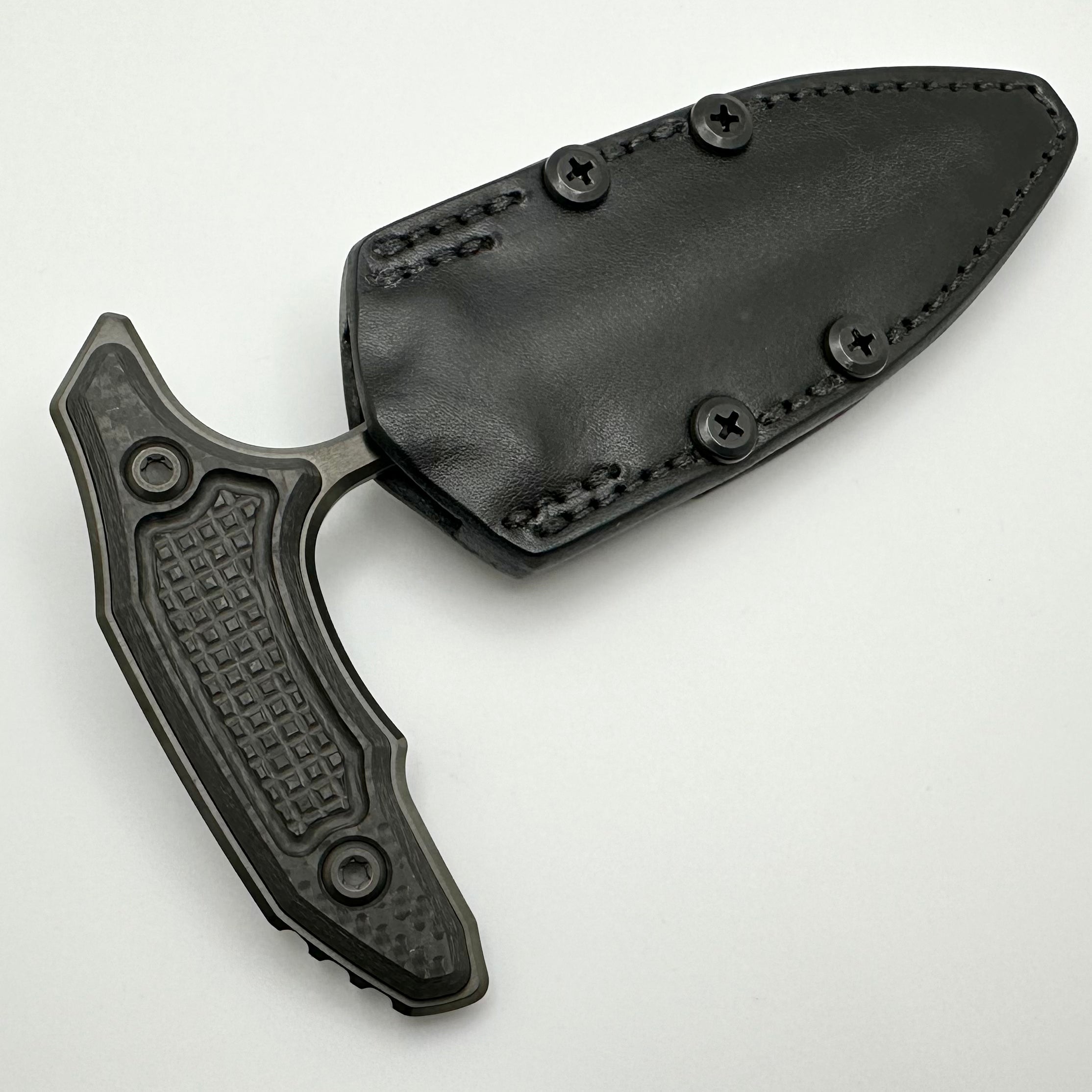 Marfione Custom Knives Hypnotic DLC Stonewash M390 & Carbon Fiber - Ultimate Tactical Blade