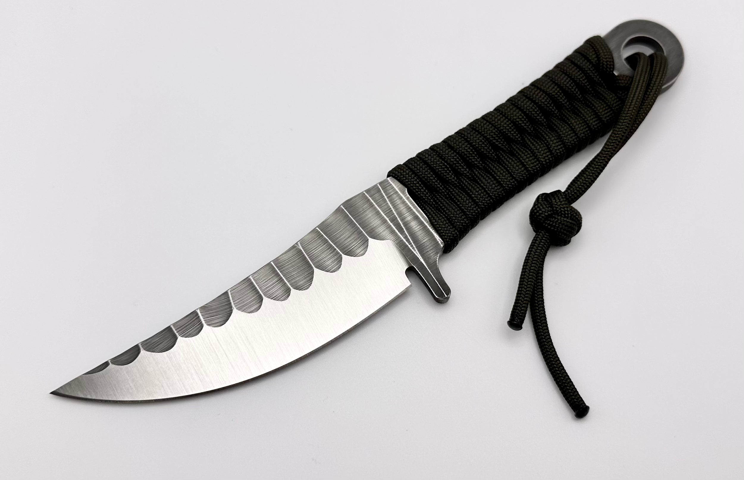 Premium Borka Blades SBK-L M390 Fixed Blade with Leather Sheath & Paracord Wrap