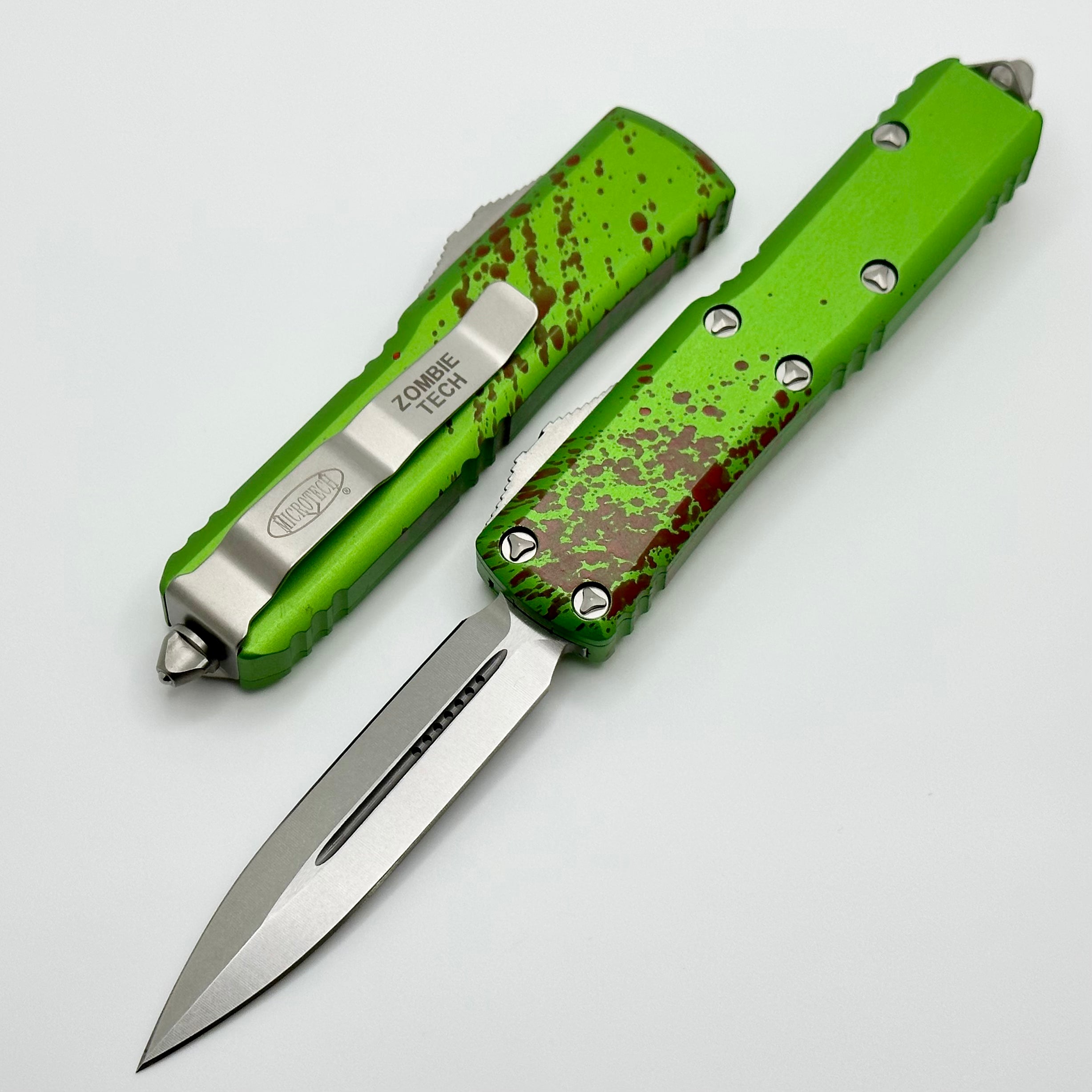 Microtech UTX-85 Zombie Tech Double Edge Tactical Knife - Signature Series