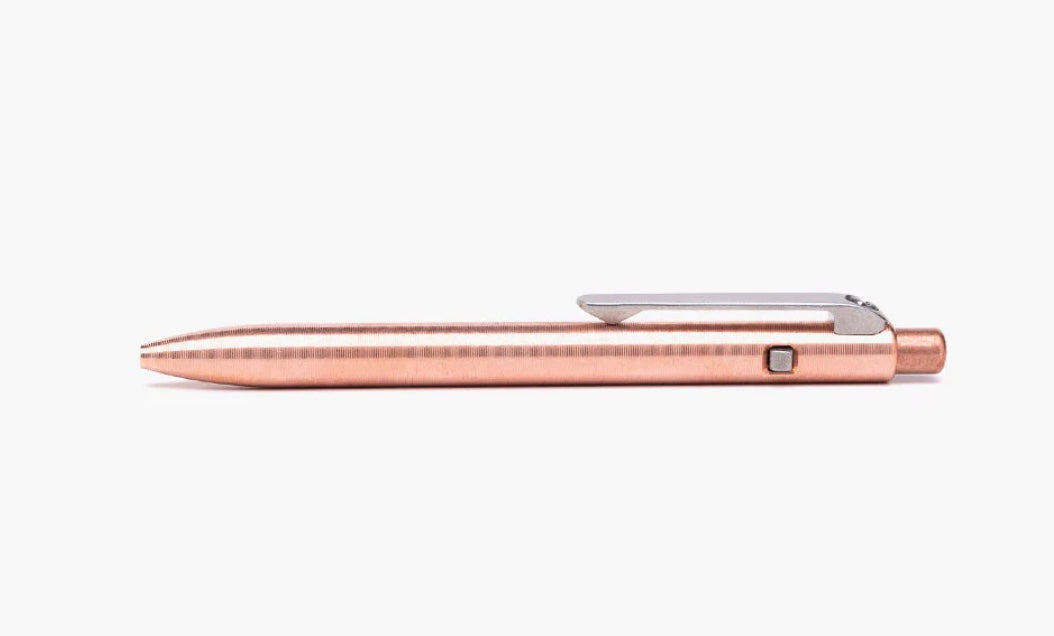 Premium Tactile Turn Copper Slim Side Click Pen Mini 4.6 - Ultimate Writing Experience