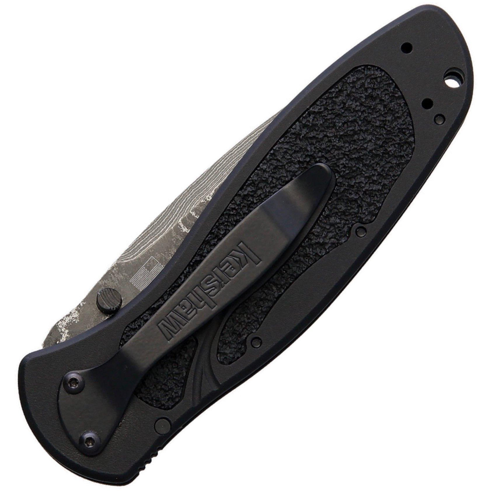 Kershaw Blur Black & Damascus 1670BLKDAM - Premium Tactical Folding Knife