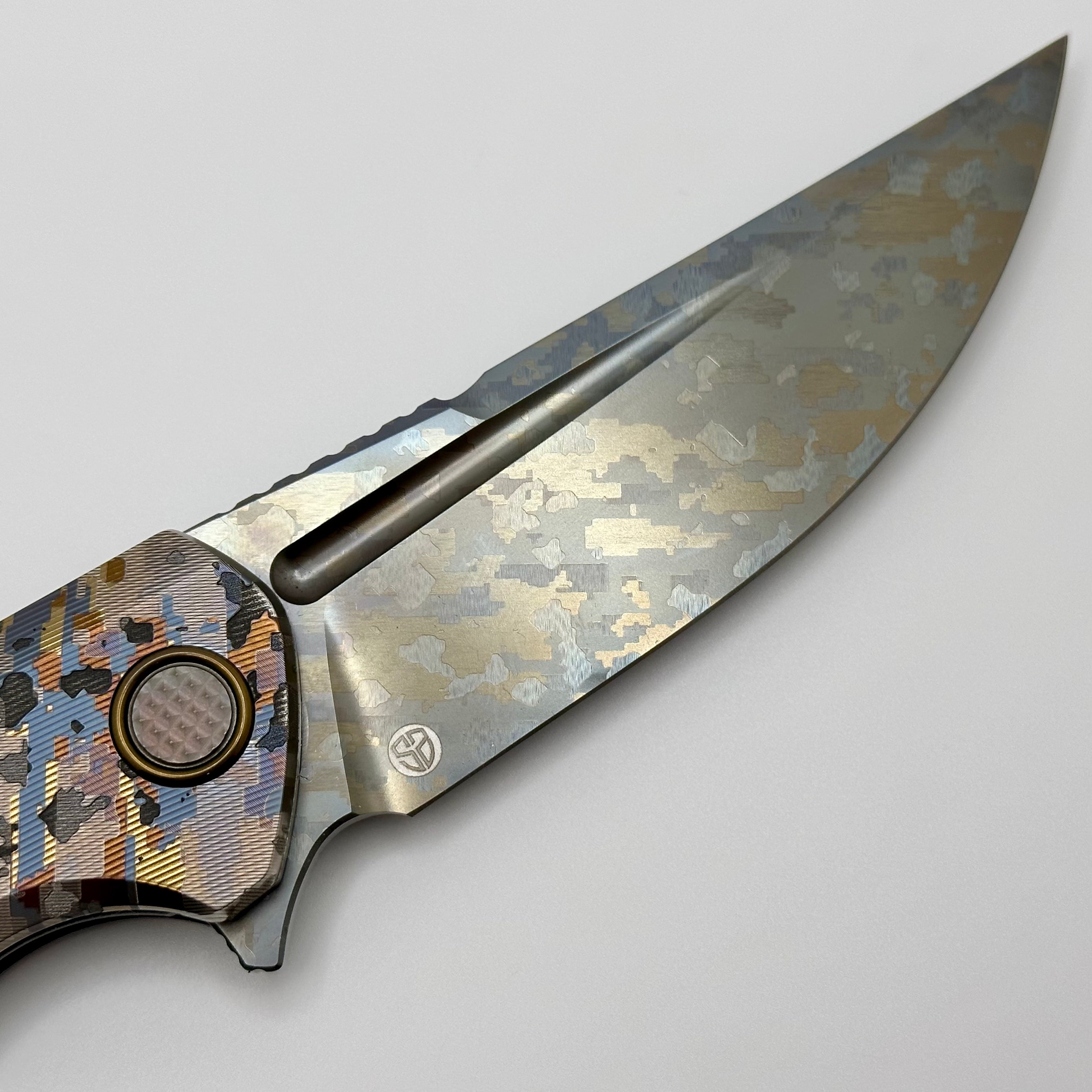 Ultimate Custom Knife Factory ONE OFF Camo Titanium Marauder - Limited Edition