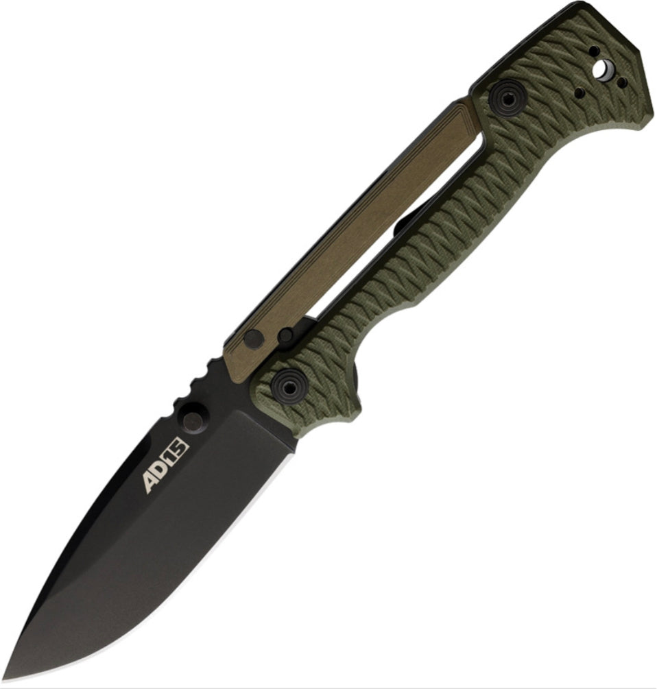 Ultimate Tactical Folding Knife - Cold Steel AD-15 OD Green & Black