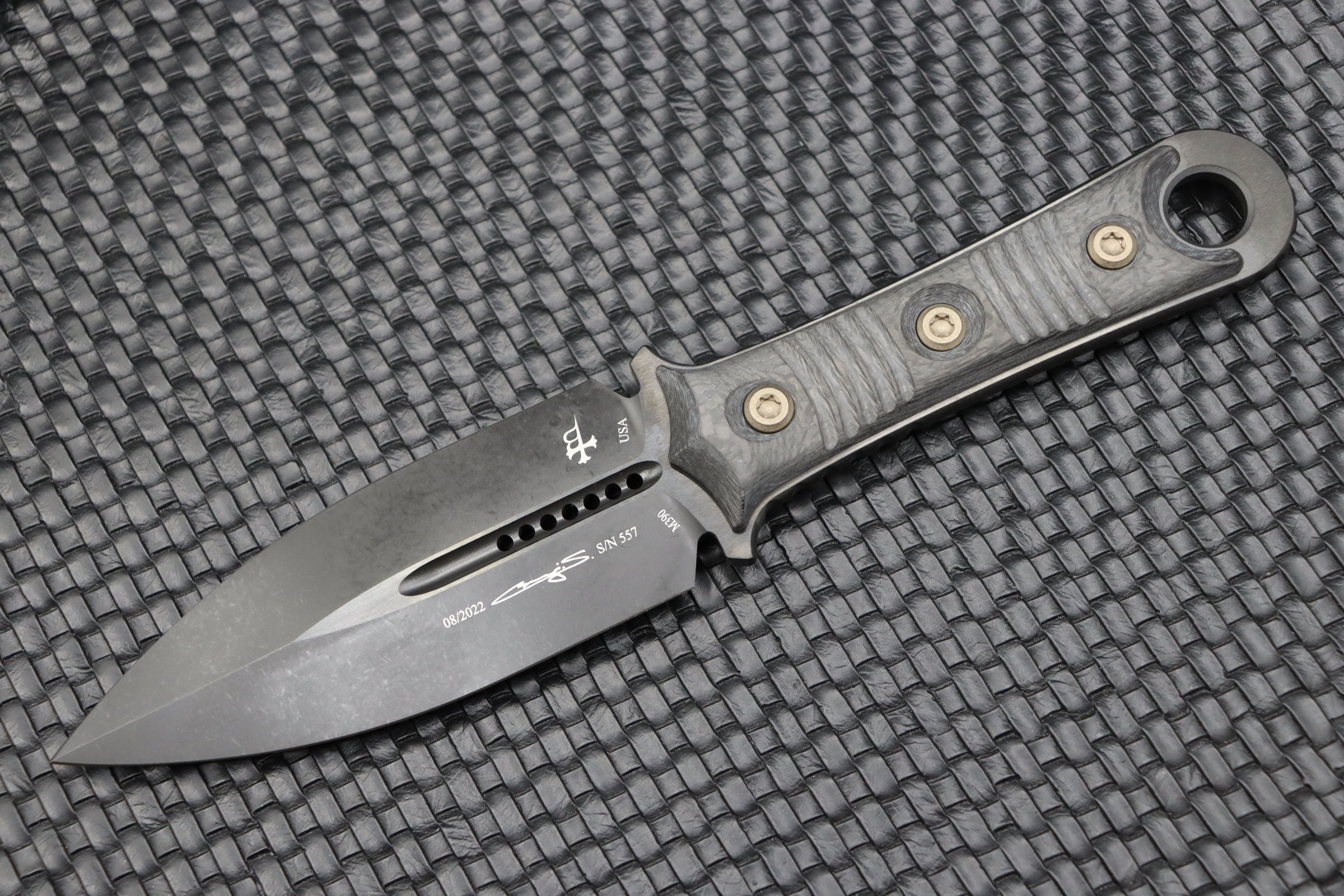 Premium Microtech SBD Dagger - Carbon Fiber Handle & DLC Coated Blade