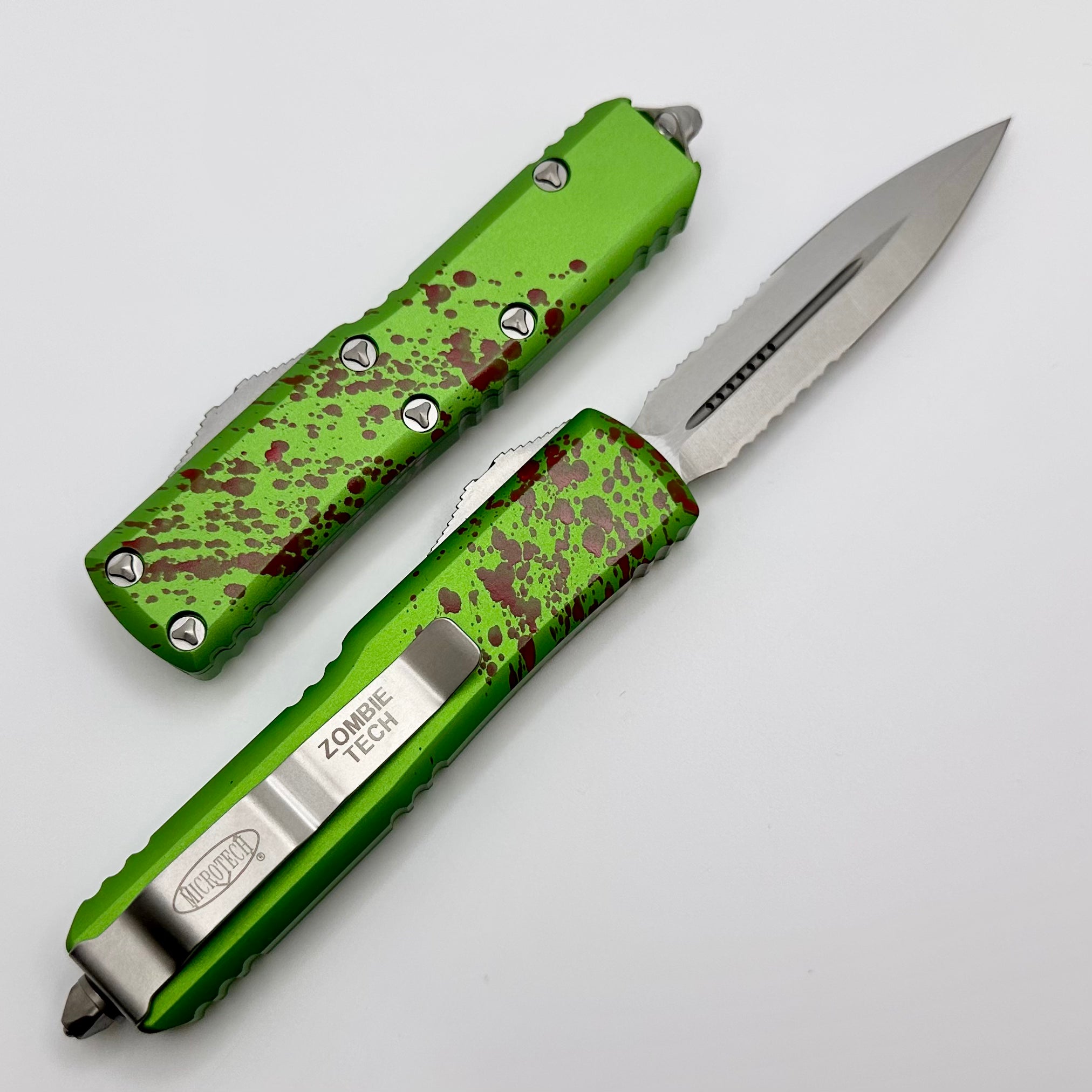 Premium Microtech UTX-85 Zombie Tech Double Edge Tactical Knife