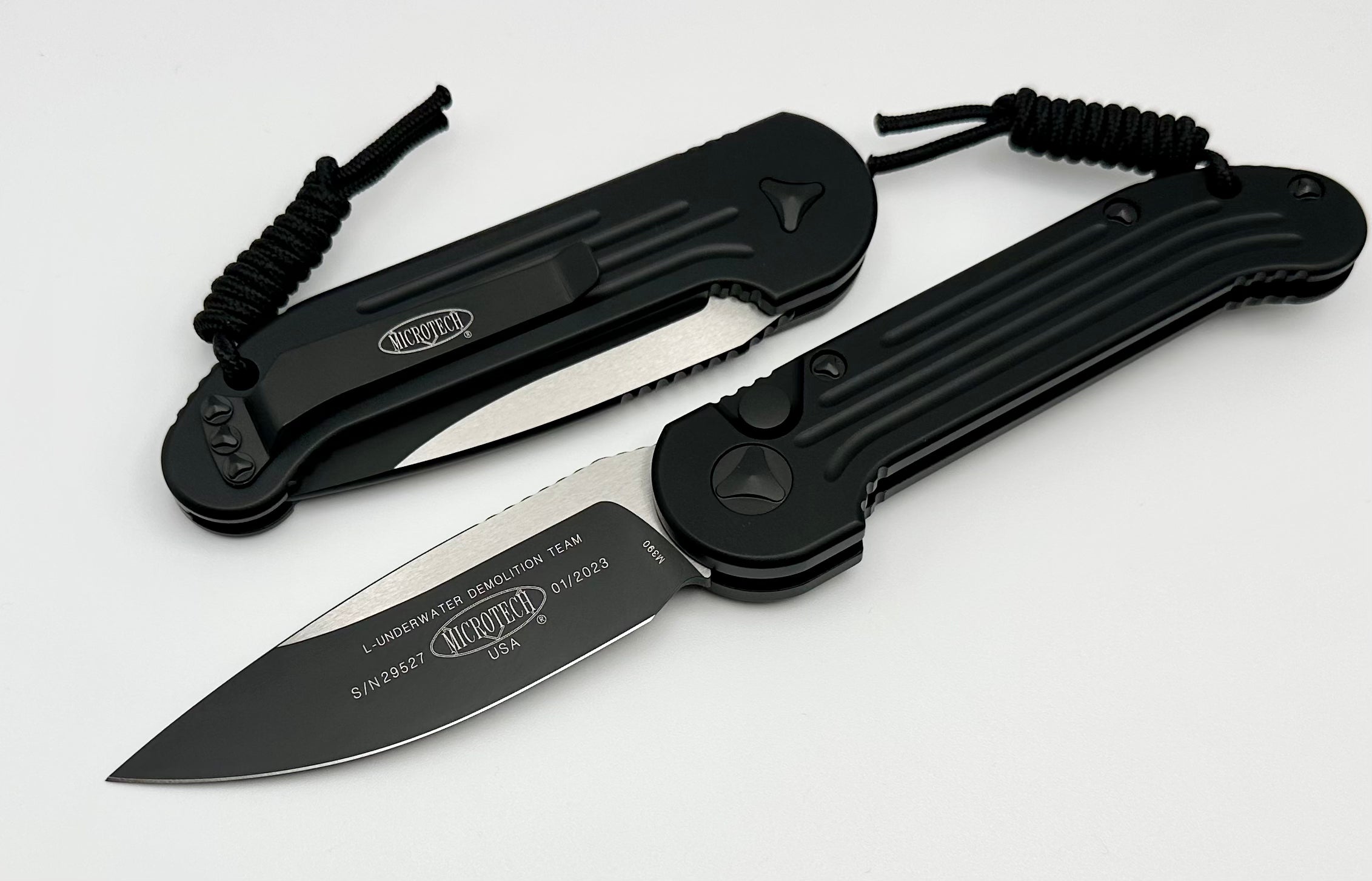 Microtech L.U.D.T Black Tactical Folding Knife - Premium Tactical EDC