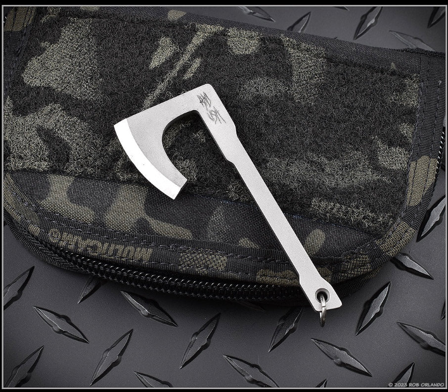 Premium RMJ Tactical Stonewash Mortifier Mini Tomahawk Pendant - Ultimate Utility Tool