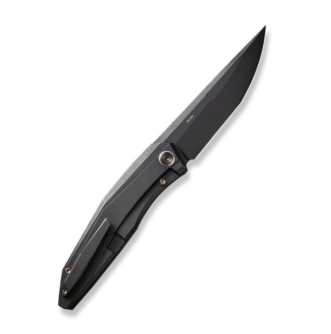 Premium WE Knife Cybernetic Flipper - Black Titanium Handle & CPM-20CV Blade