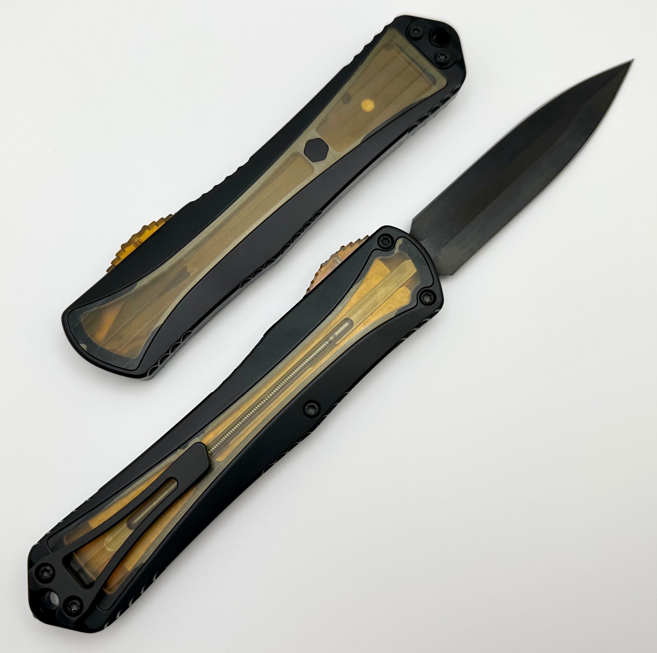 Heretic Knives Manticore X Ultimate Double Edge DLC Knife with Ultem Inlays