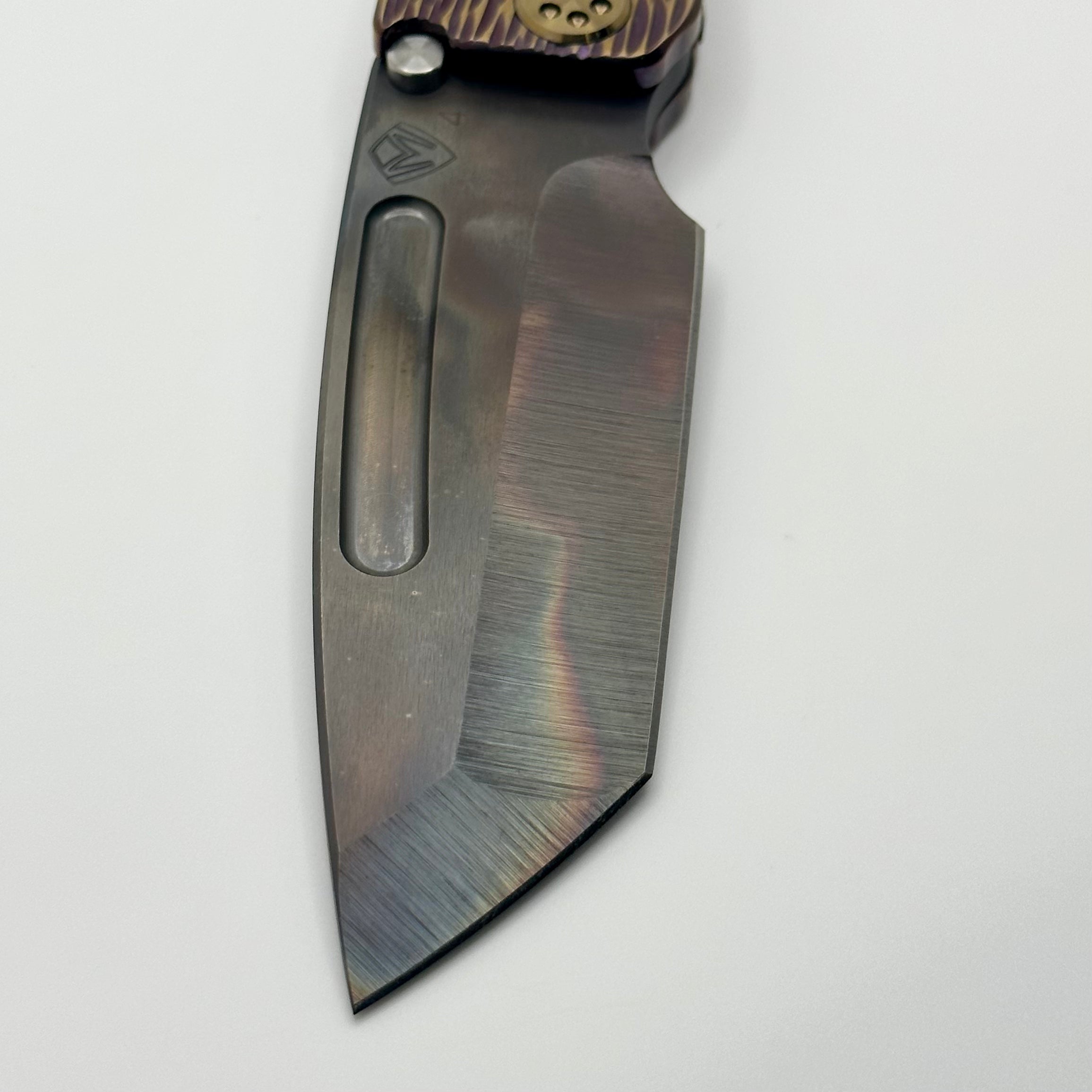 Medford Marauder H Premium Tactical Knife - Violet/Bronze Dragon Skin with S45VN Vulcan Tanto Blade