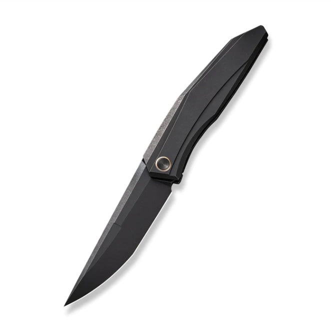 Premium WE Knife Cybernetic Flipper - Black Titanium Handle & CPM-20CV Blade