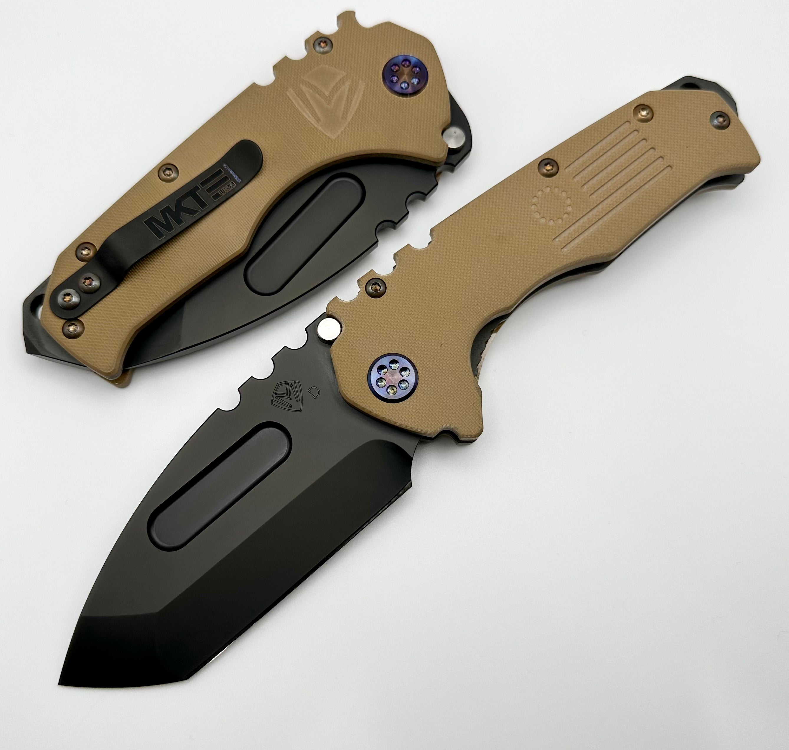 Medford Praetorian Scout M/P Tanto - Premium Tactical Knife with Flamed Hardware & PVD Finish