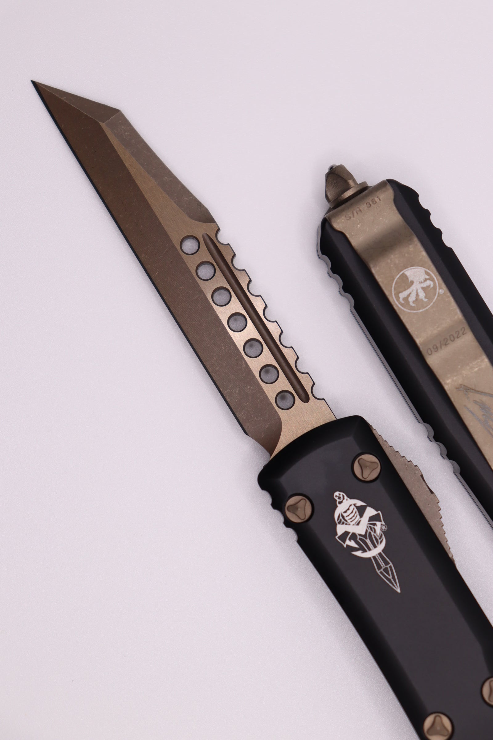 Microtech Ultratech Warhound Bronze Apocalyptic Standard - Premium Tactical Knife