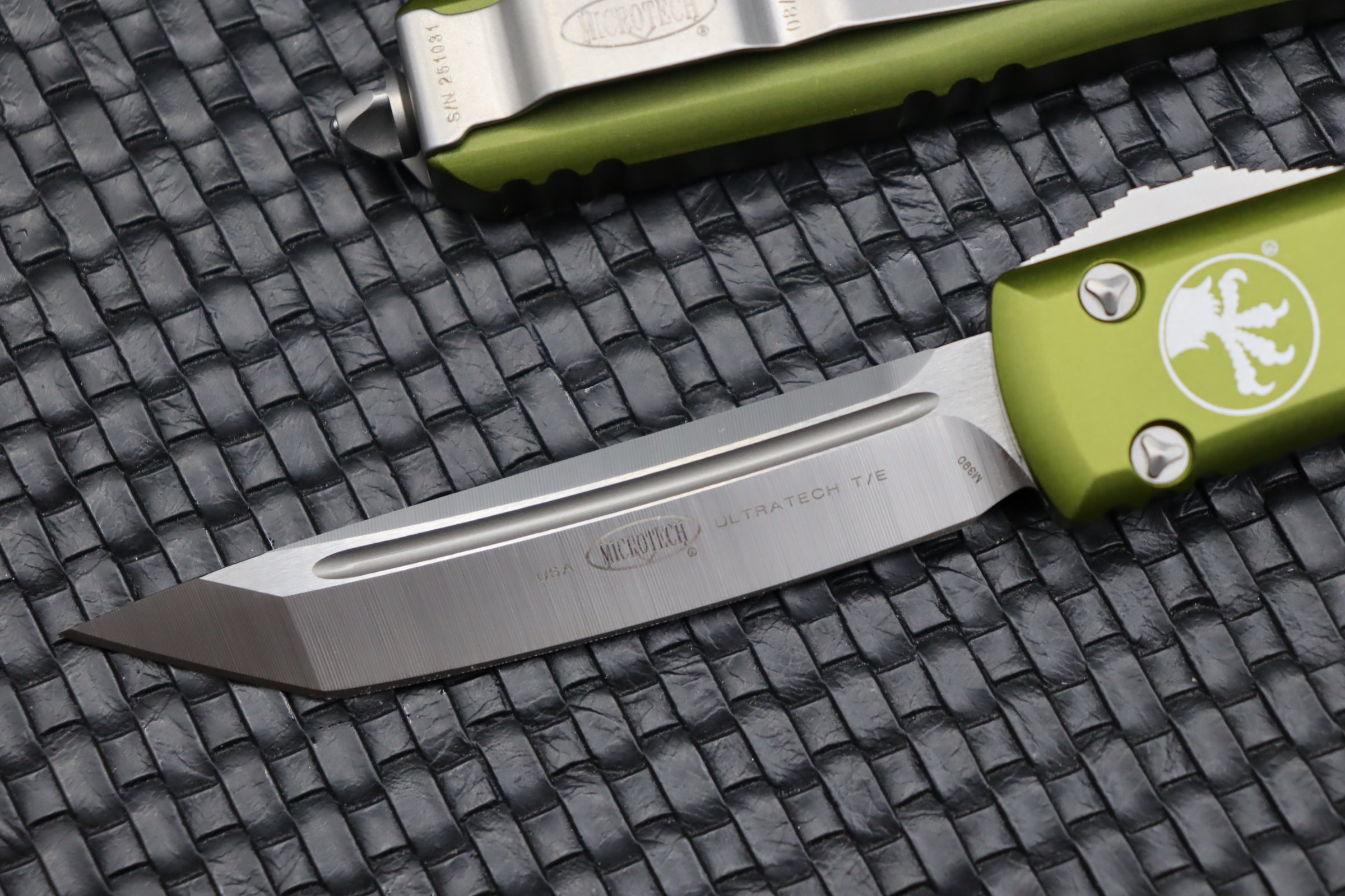 Premium Microtech Ultratech Tanto Knife - OD Green Satin Finish