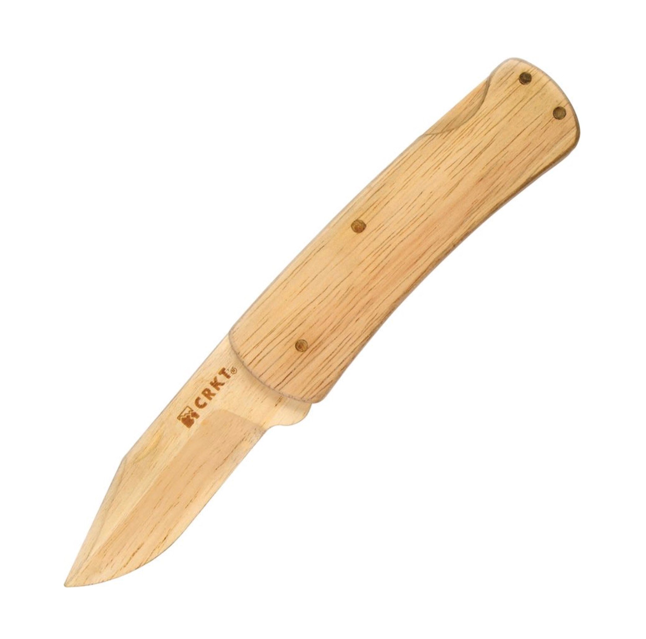 CRKT Ultimate Wooden Knife Kit 1032 - Premium DIY Lockback Folding Knife