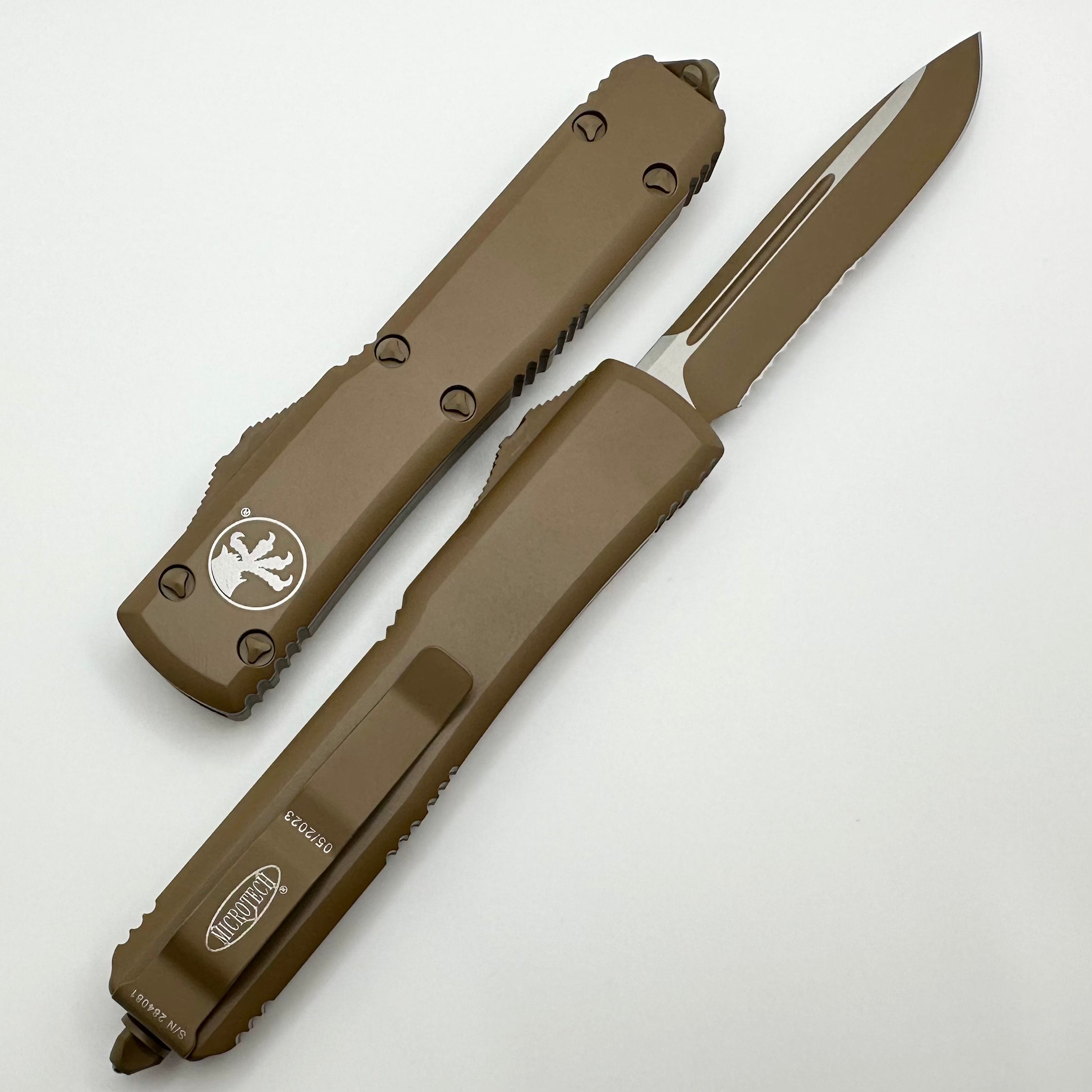 Premium Microtech Ultratech Tan Cerakote Tactical Knife