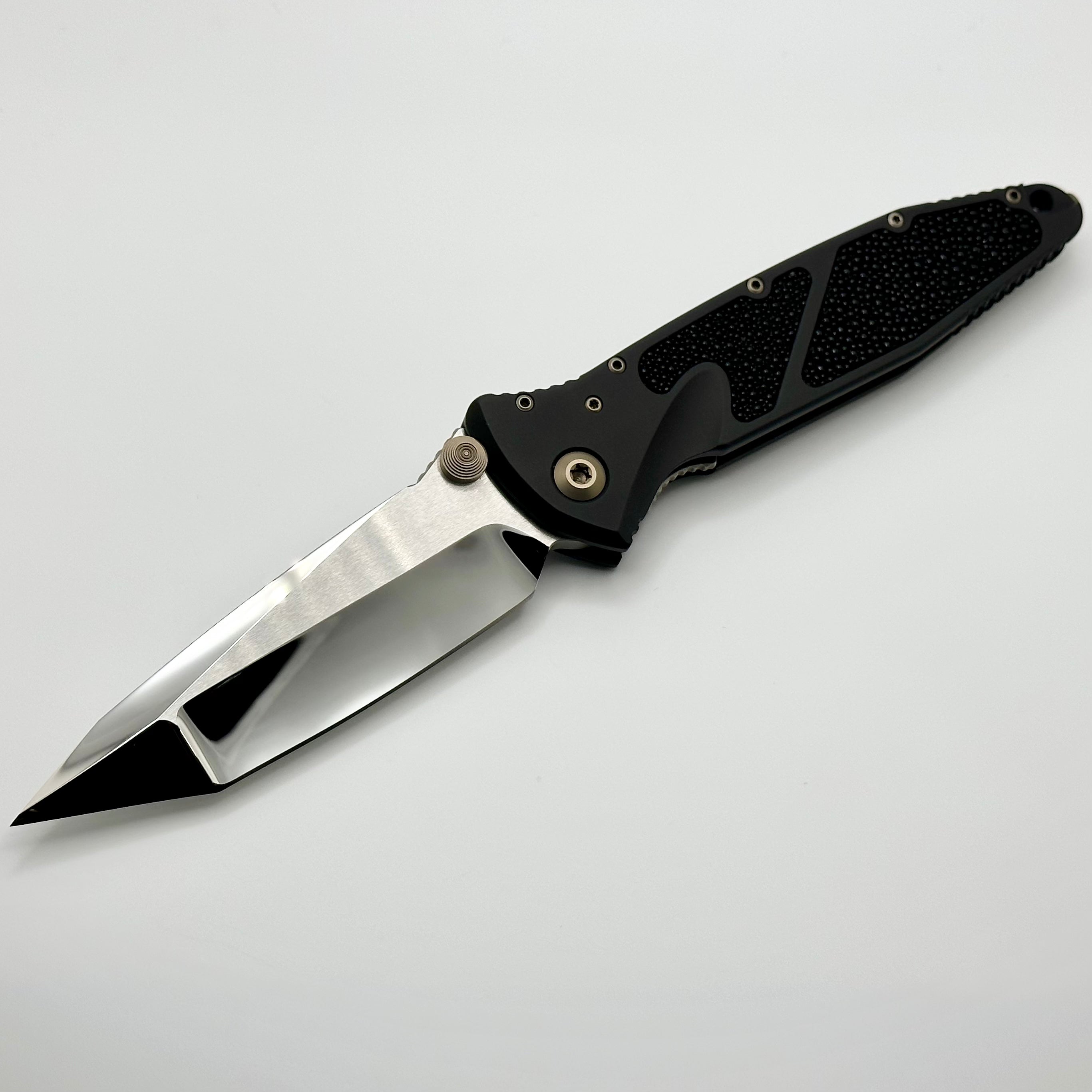 Premium Marfione Custom Socom Elite M/A Tanto Knife - Mirror Polished with Stingray Inlay & Bronze Hardware (Pre-Owned)