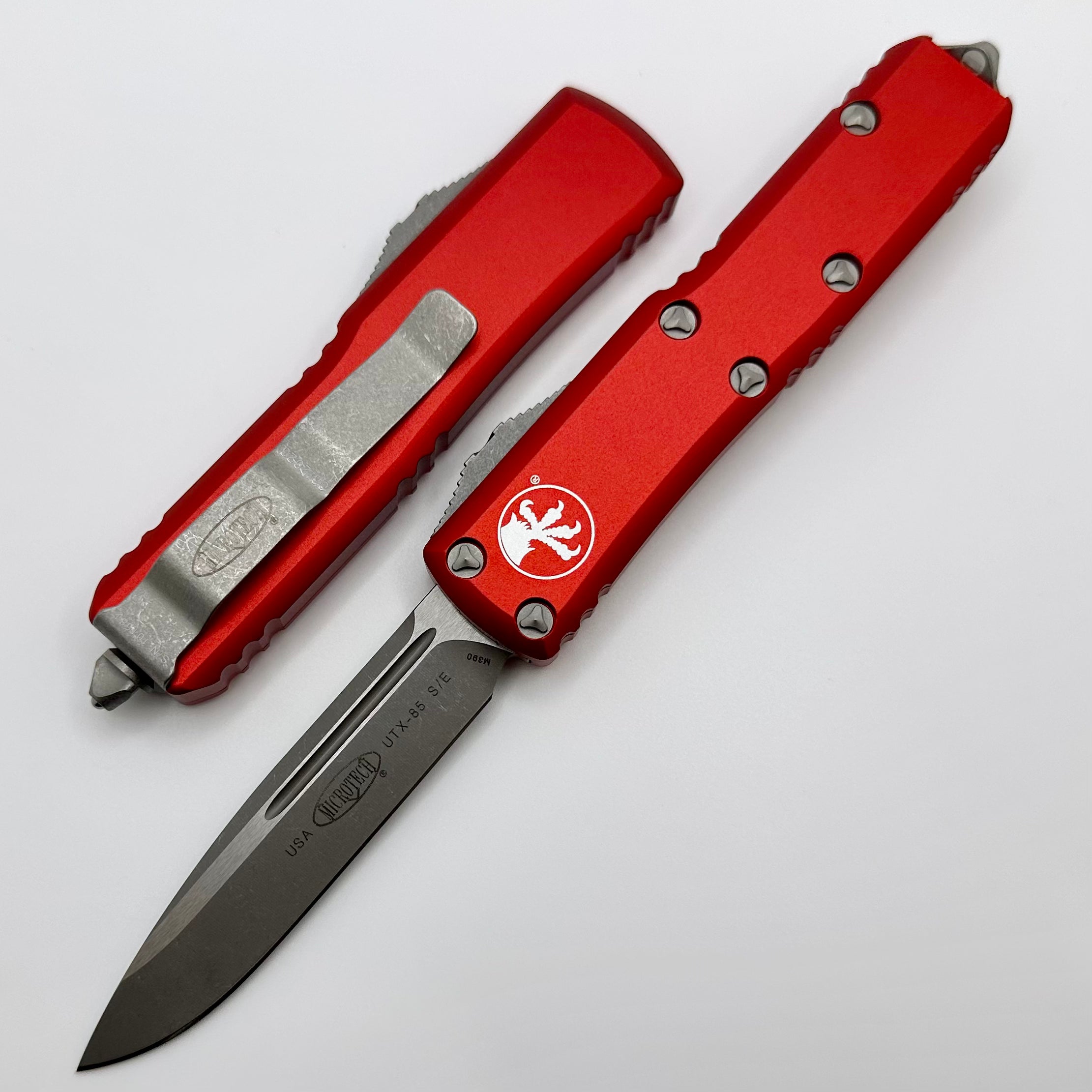 Microtech UTX-85 Apocalyptic Red EDC Knife - Ultimate Precision & Style